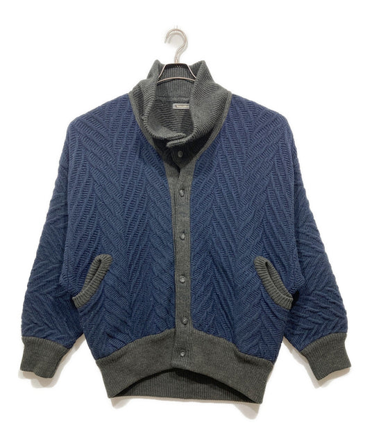 [Pre-owned] ISSEY MIYAKE MEN Vintage Bicolor Cable Cardigan FK53344