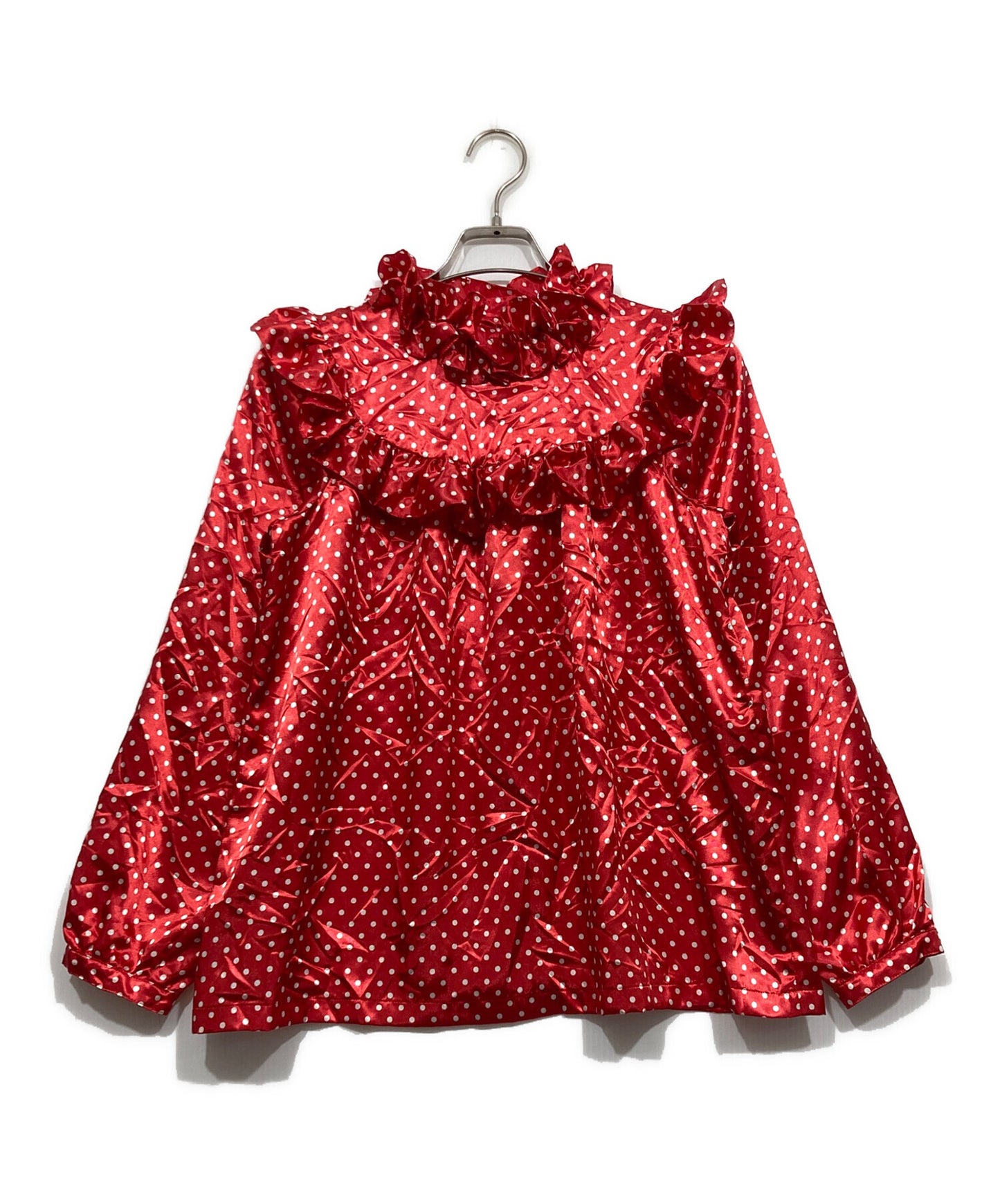 [Pre-owned] COMME des GARCONS GIRL frilled dot blouse NM-B009