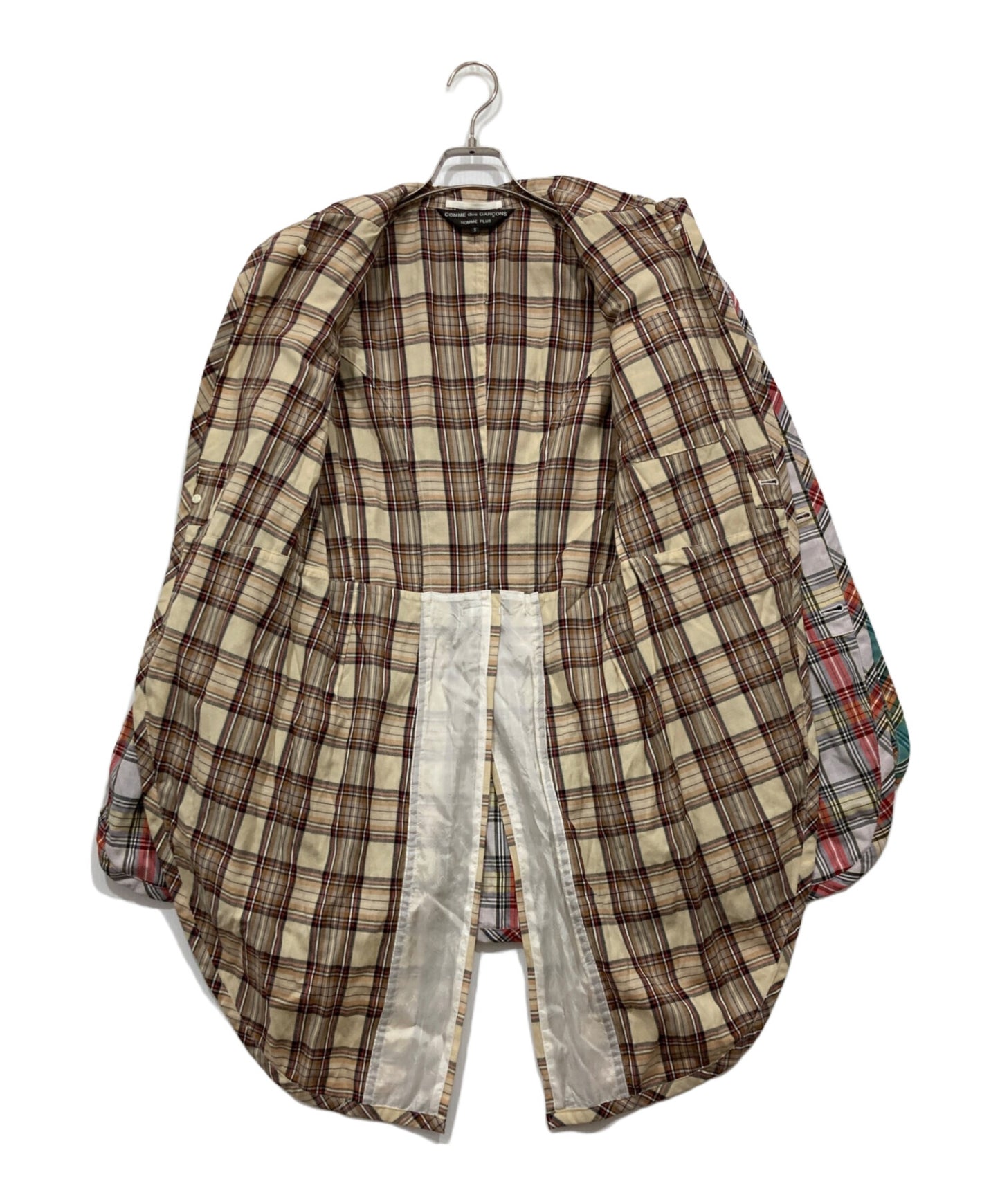 [Pre-owned] COMME des GARCONS HOMME PLUS layered check shirt jacket PM-J078