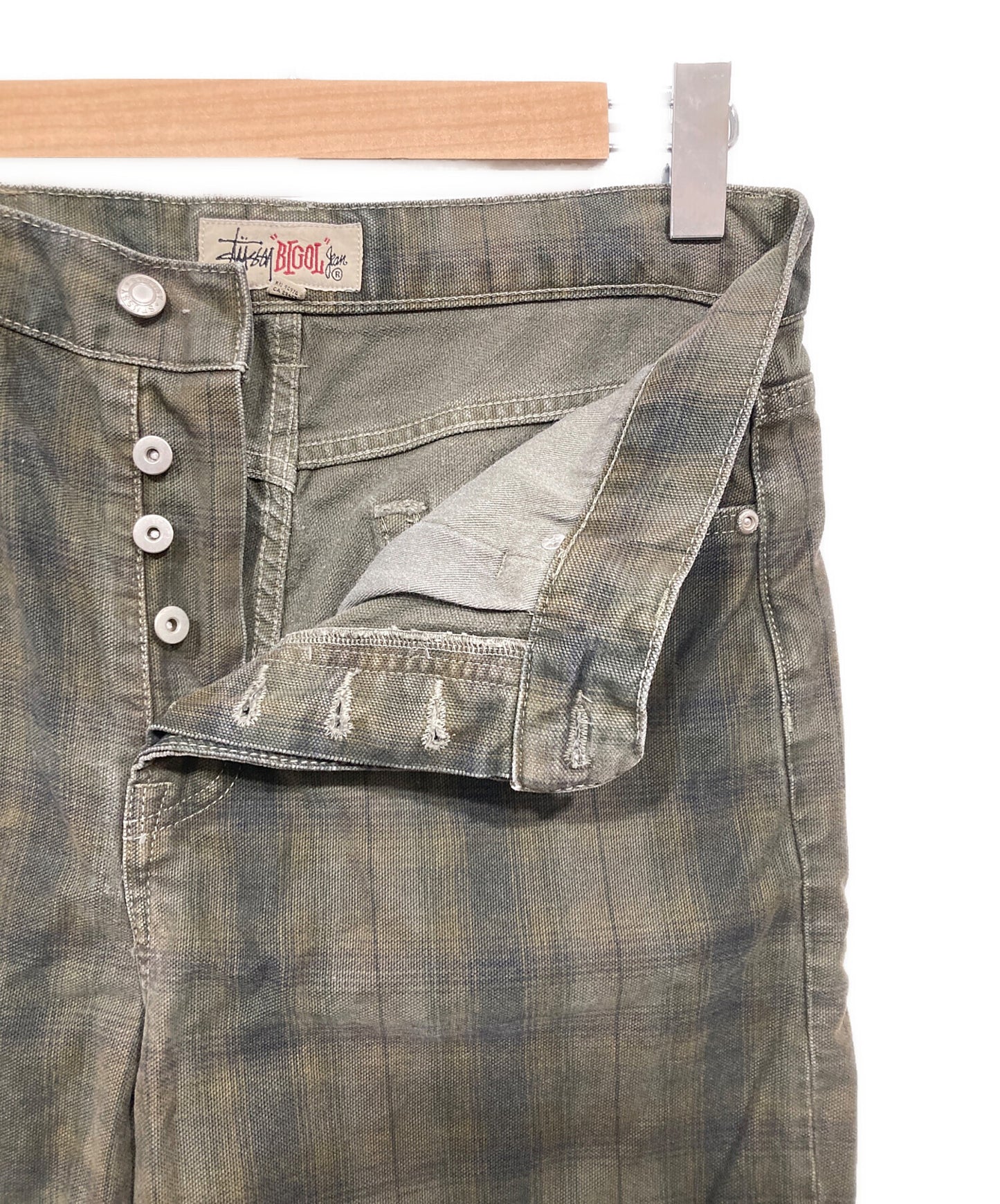 [Pre-owned] stussy Check Baggy Shorts / BIG OL' SHORT CANVAS PLAID 112322