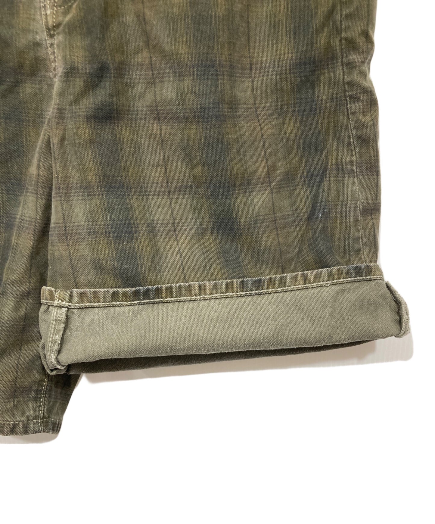 [Pre-owned] stussy Check Baggy Shorts / BIG OL' SHORT CANVAS PLAID 112322