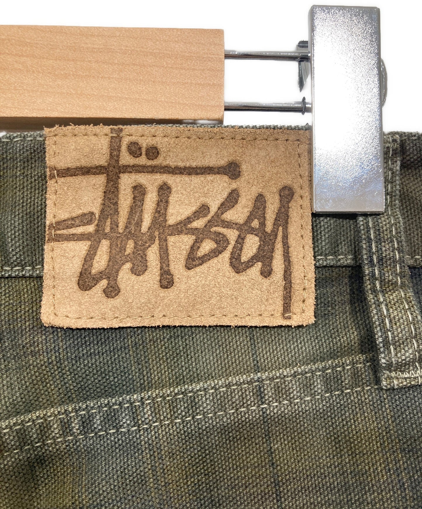 [Pre-owned] stussy Check Baggy Shorts / BIG OL' SHORT CANVAS PLAID 112322