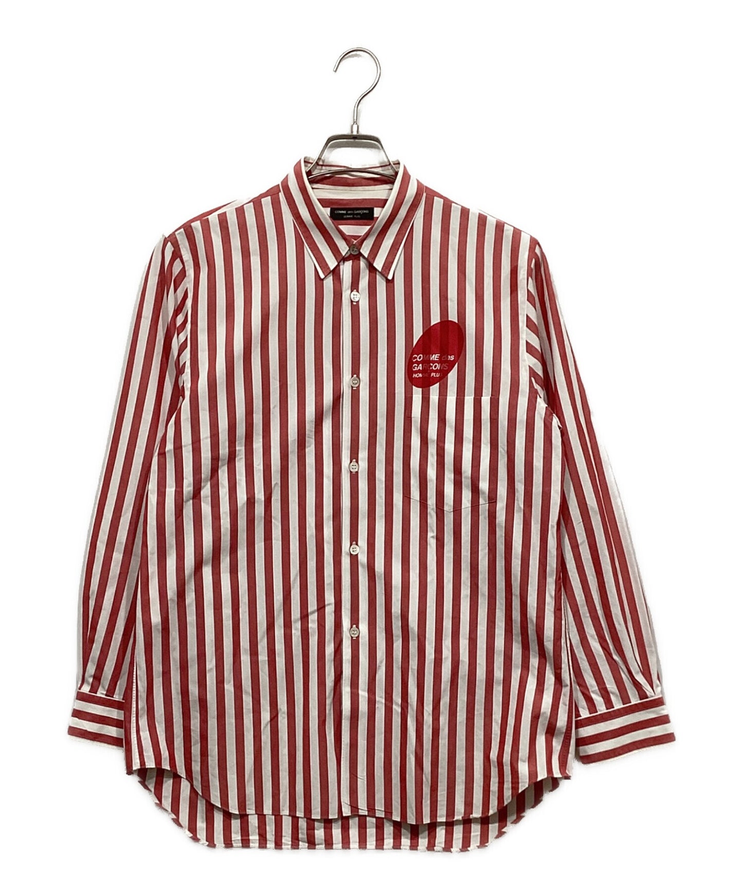 [Pre-owned] COMME des GARCONS HOMME PLUS circlr logo print shirt / striped shirt / shirts