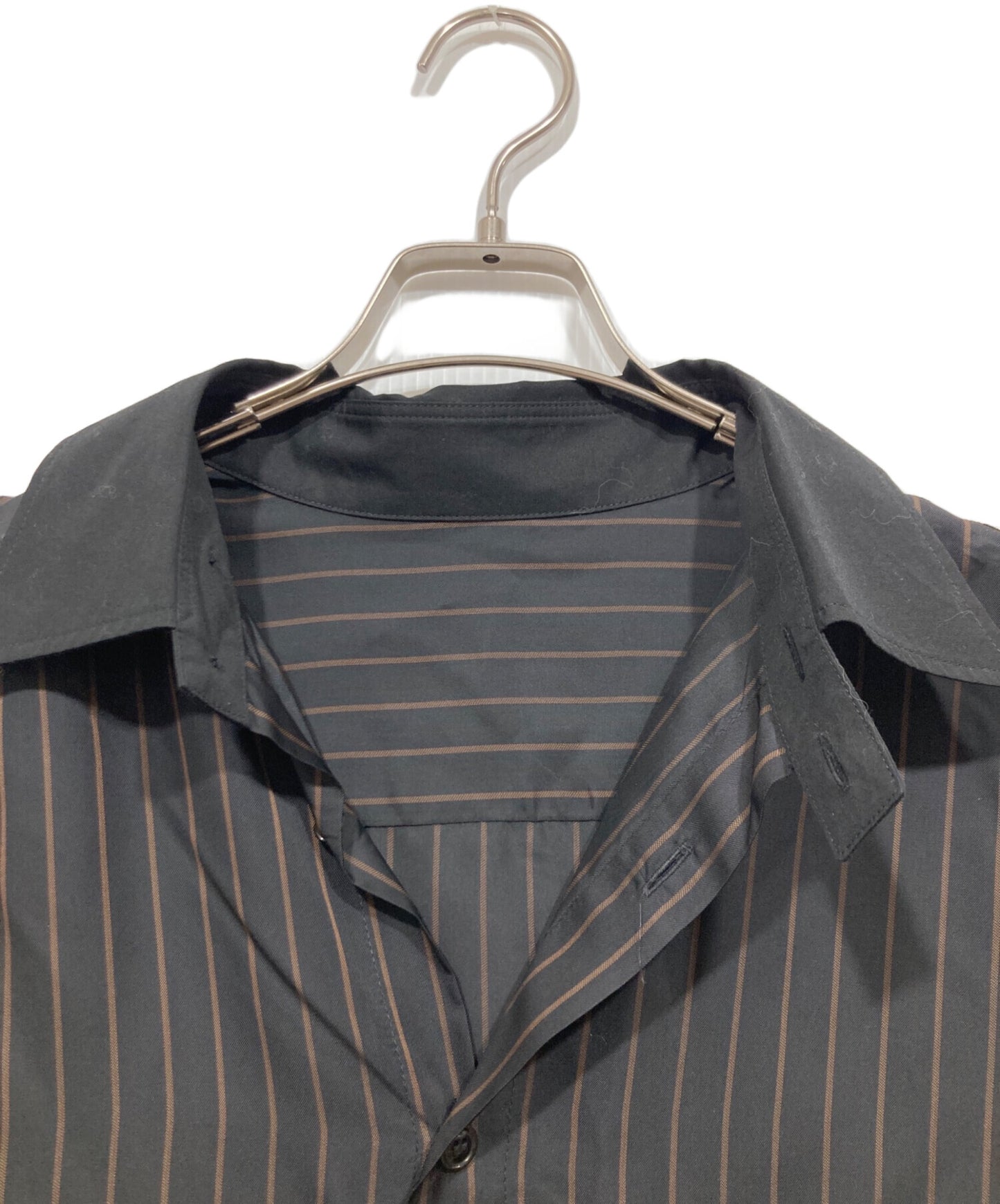 [Pre-owned] Yohji Yamamoto pour homme striped staff shirt HW-B08-201