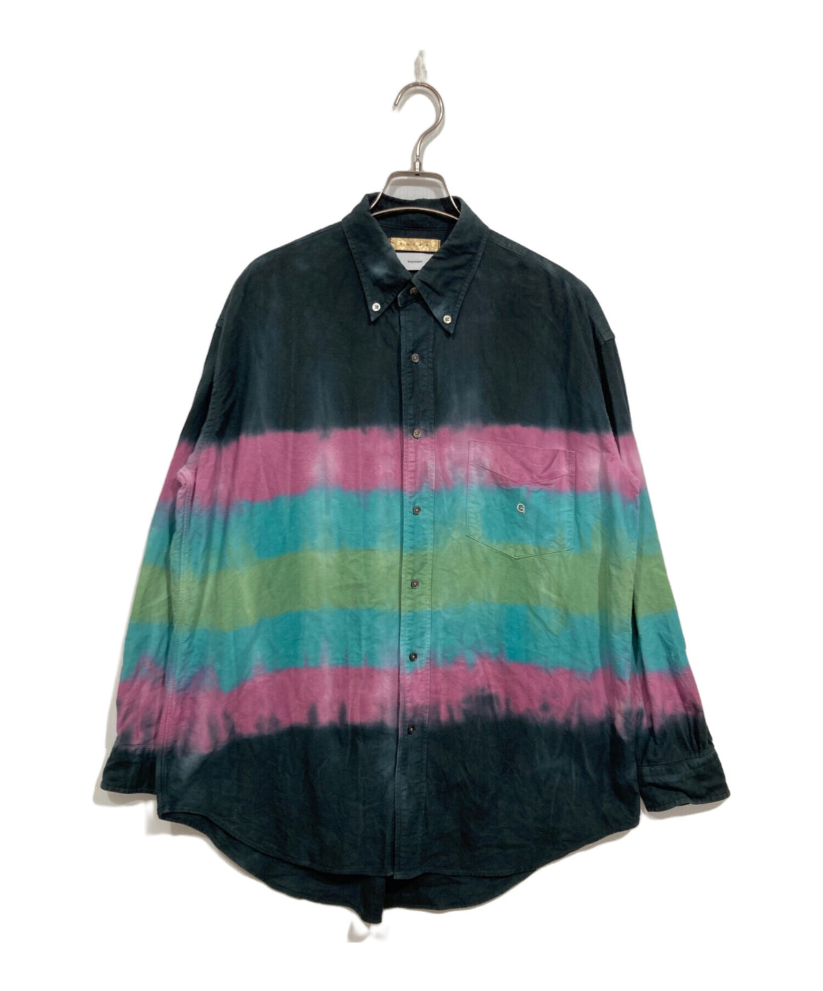 [Pre-owned] Graphpaper Tie-Dye Oxford Long-Sleeve Button-Down Box Shirt GM194-50701