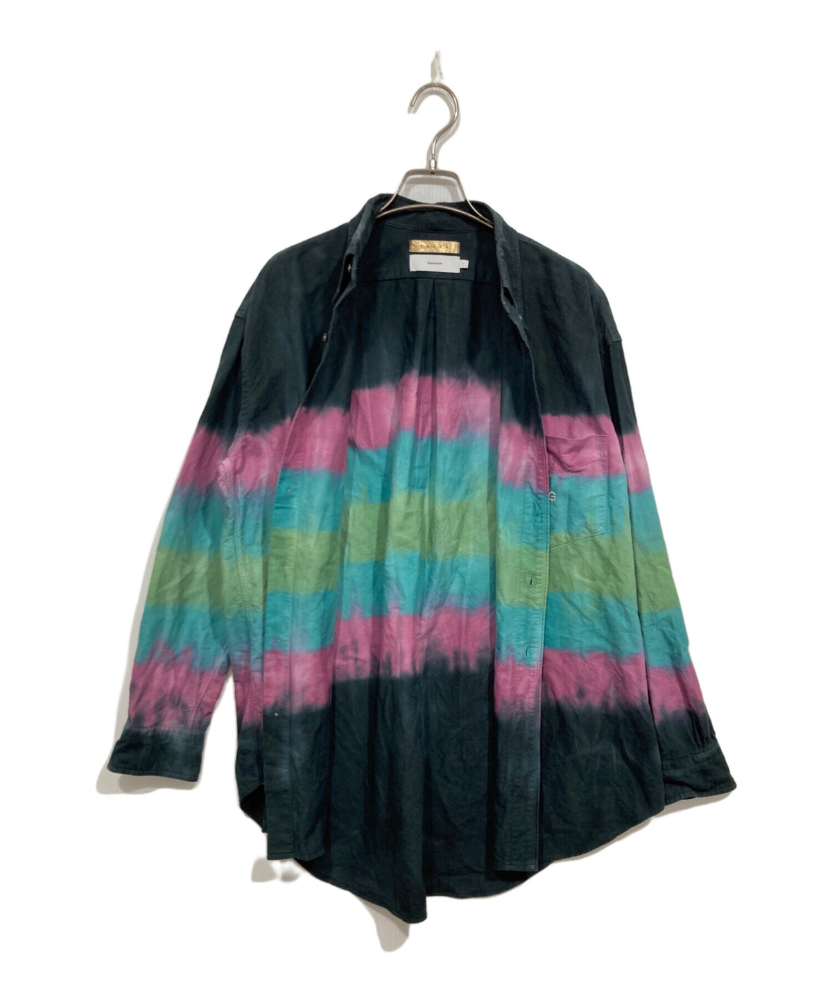 [Pre-owned] Graphpaper Tie-Dye Oxford Long-Sleeve Button-Down Box Shirt GM194-50701