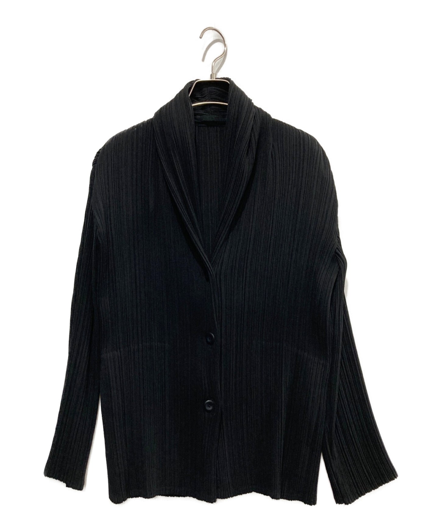 [Pre-owned] ISSEY MIYAKE Pleated shawl collar jacket IM14FD917