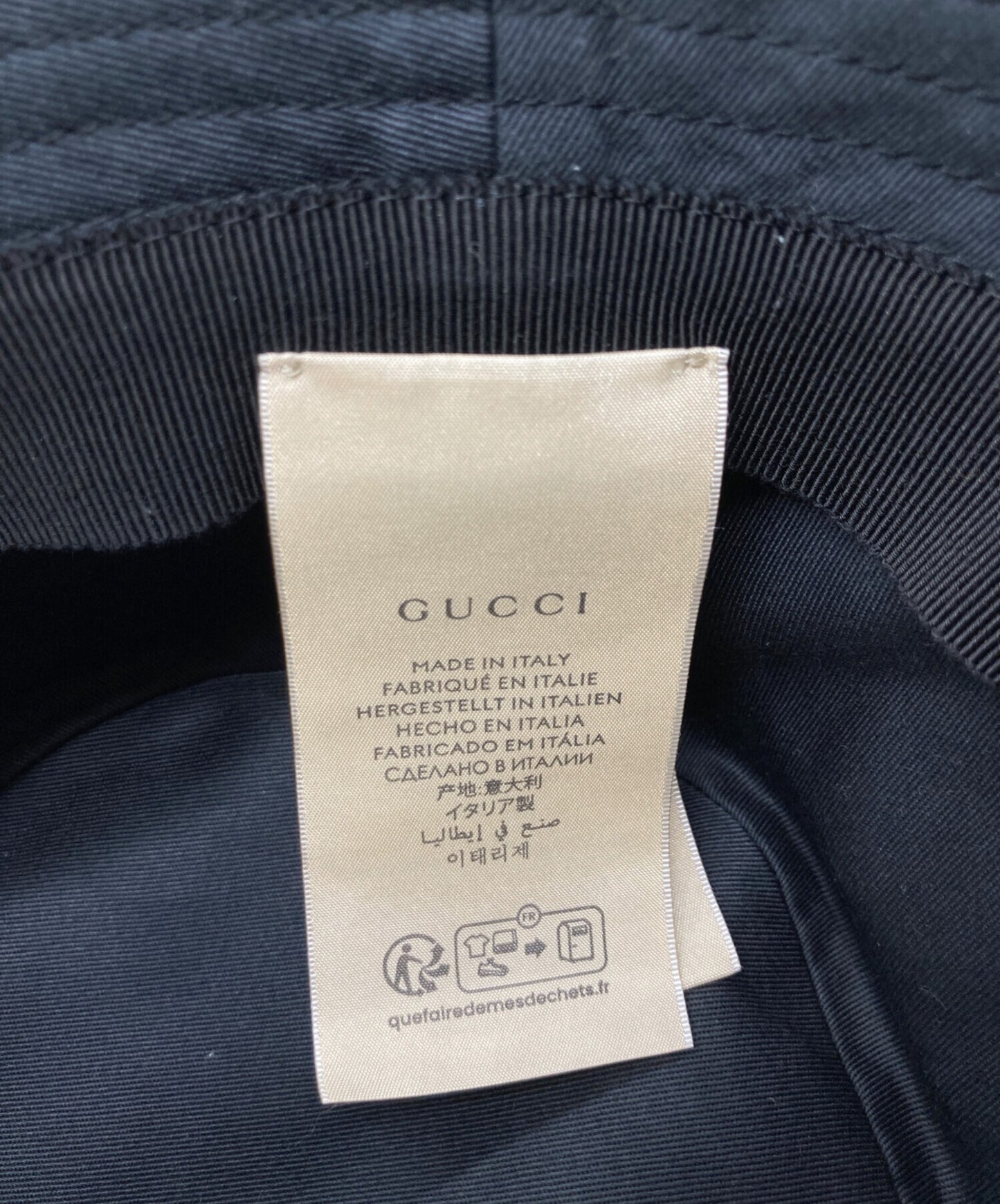 [Pre-owned] GUCCI Embossed Bucket Hat / Hat 780430 3HAZQ