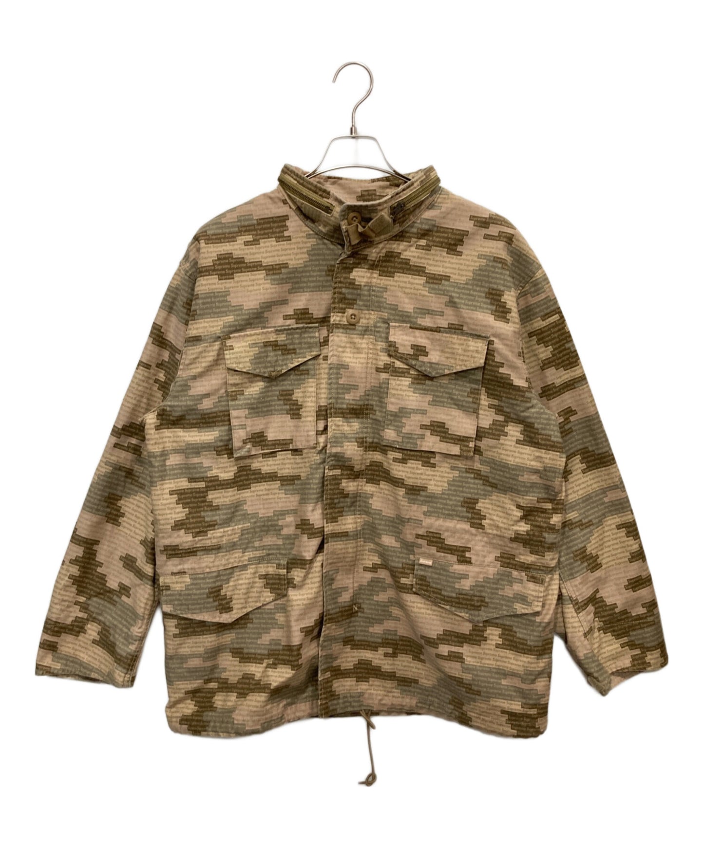 [Pre-owned] SUPREME LOGO CAMO M-65 JACKET / logo camouflage jacket / military jacket