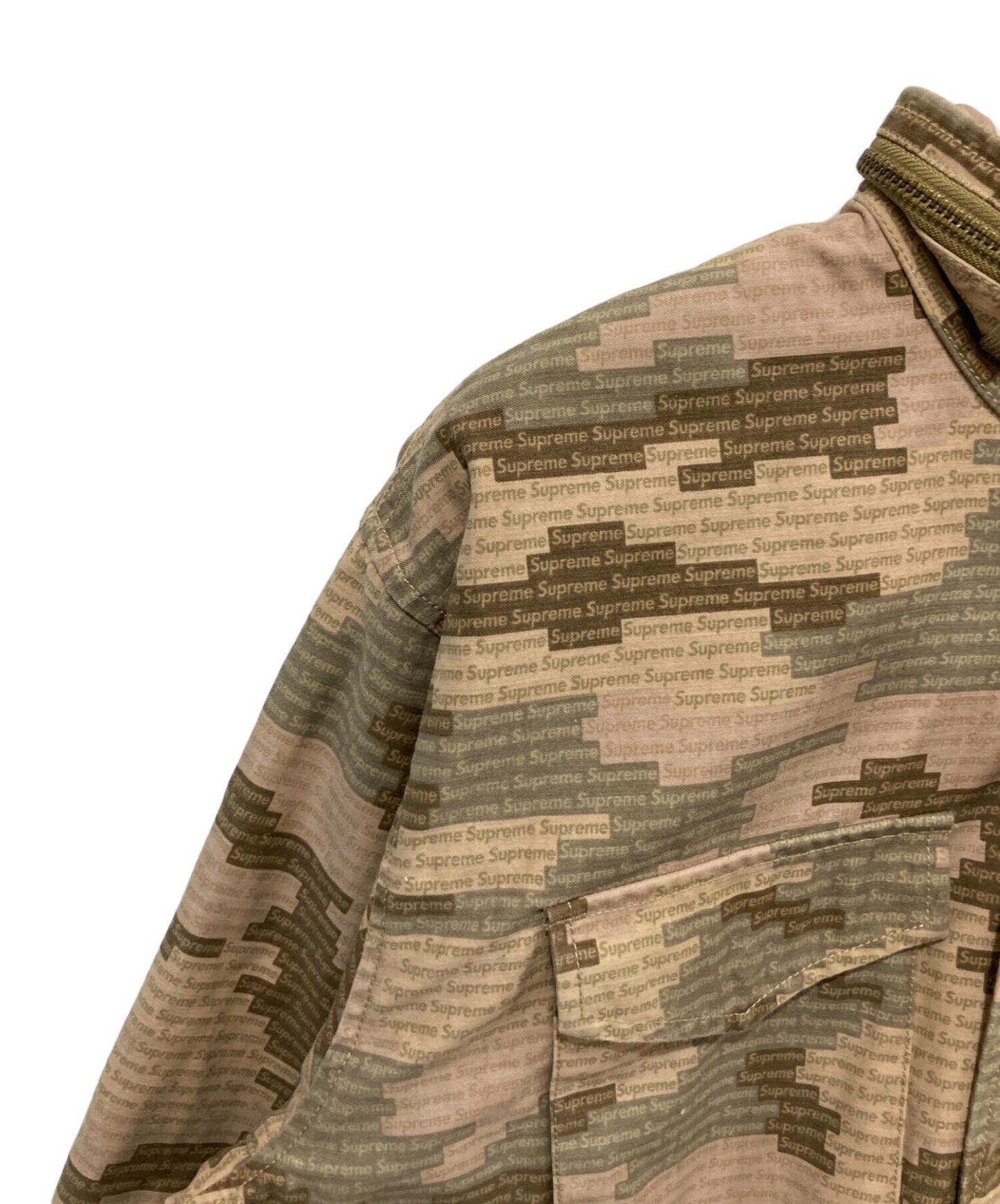 [Pre-owned] SUPREME LOGO CAMO M-65 JACKET / logo camouflage jacket / military jacket