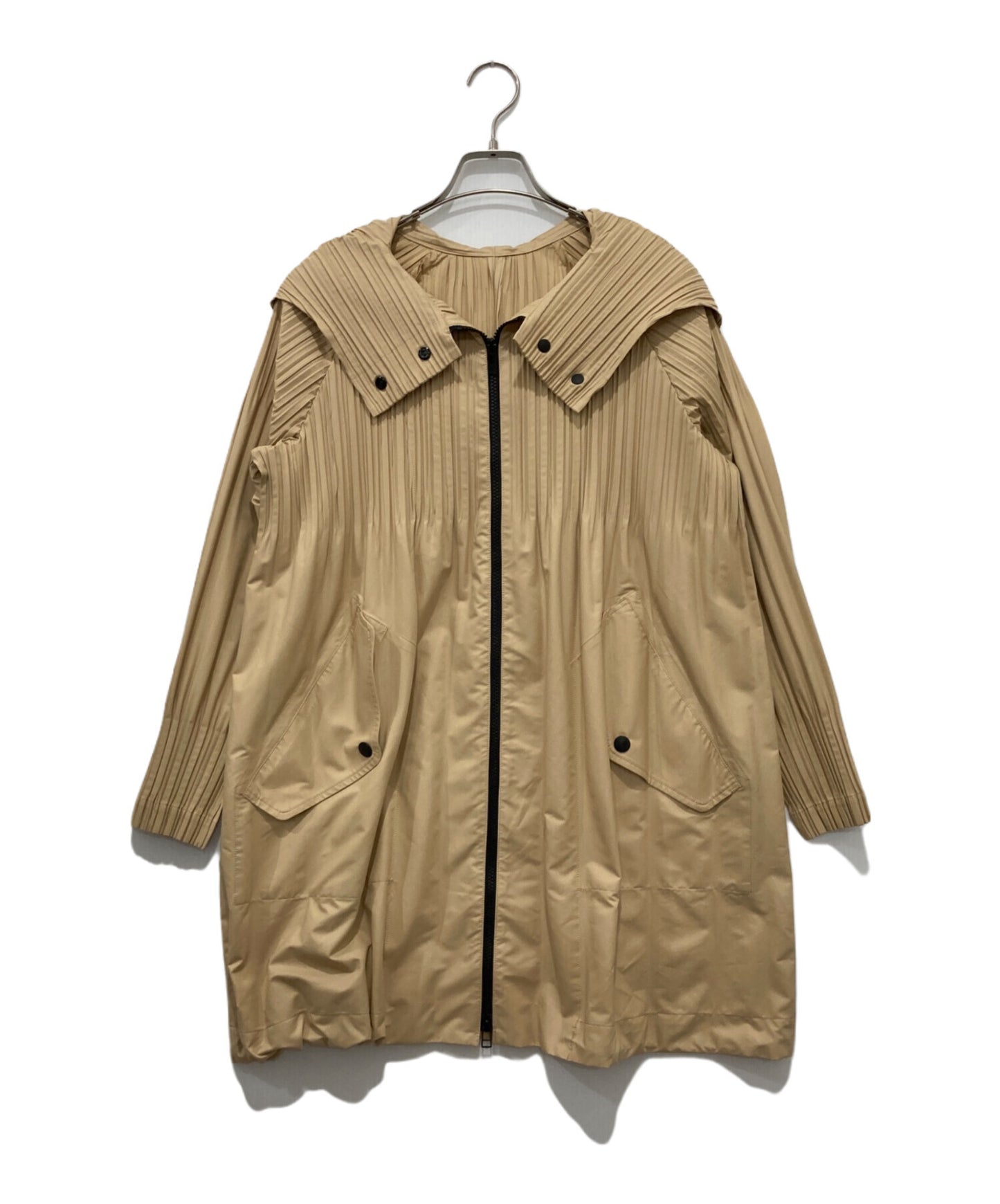 [Pre-owned] PLEATS PLEASE Pleated Zip Hoodie PP61-EN-591