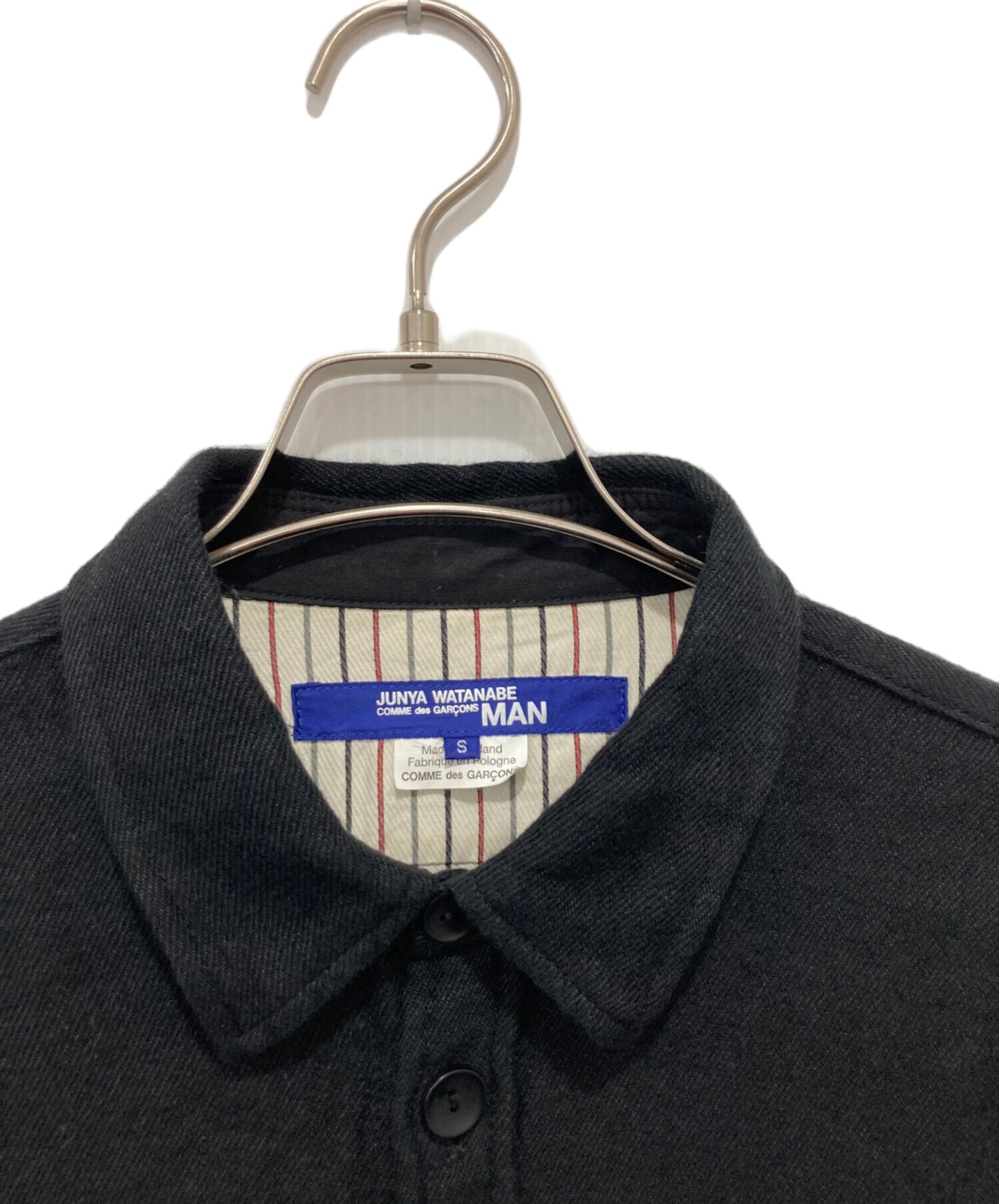 [Pre-owned] eYe COMME des GARCONS JUNYAWATANABE MAN Elbow patch wool shirt WF-B401