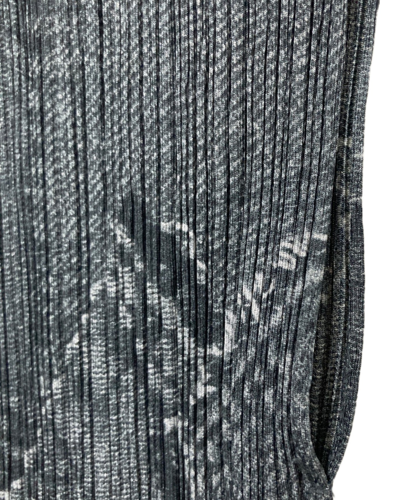 [Pre-owned] PLEATS PLEASE Patch Denim Transfer High Neck Sleeveless Cut and Sewn PP41-JK871