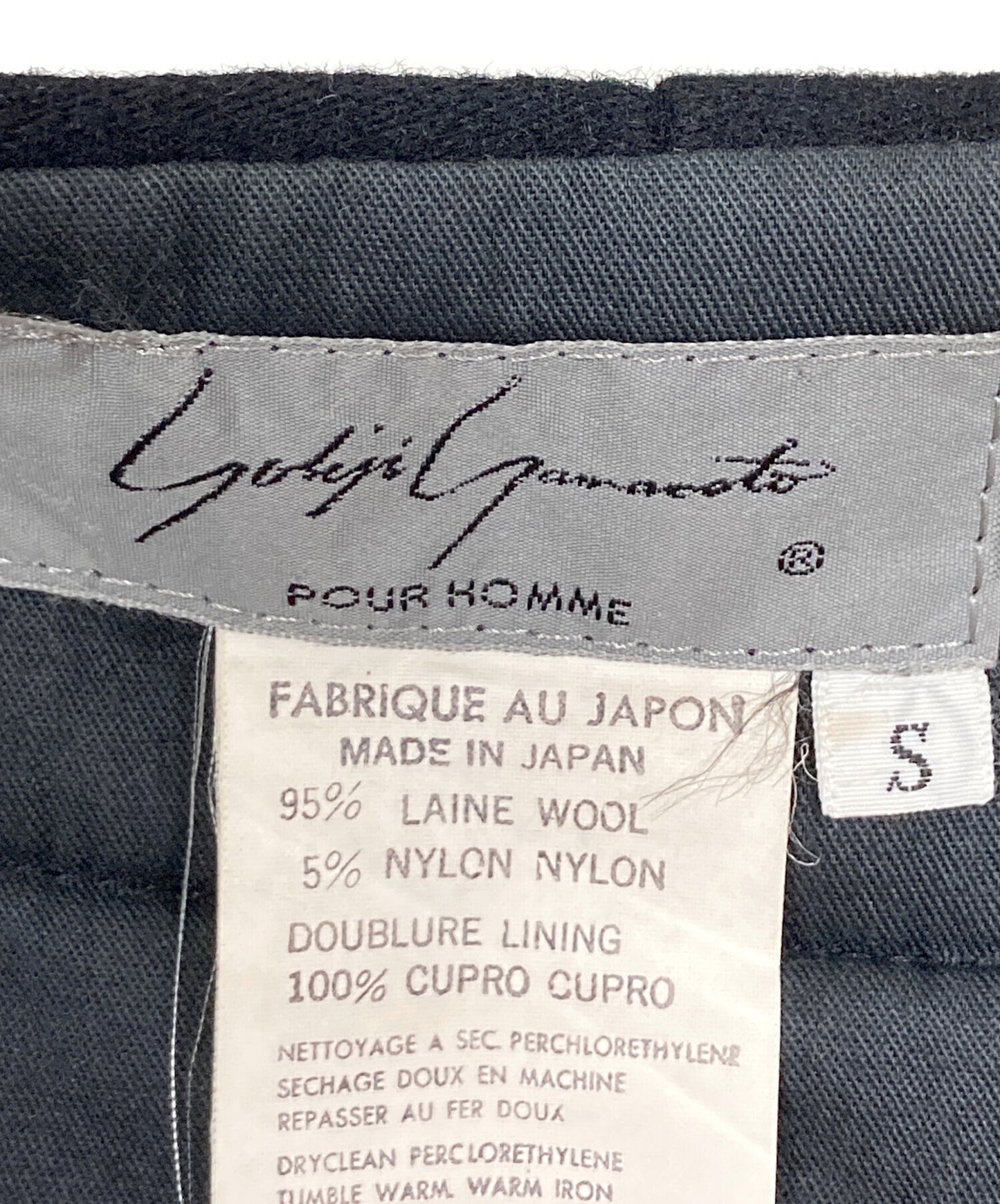 [Pre-owned] Yohji Yamamoto pour homme two-tucked wool pants