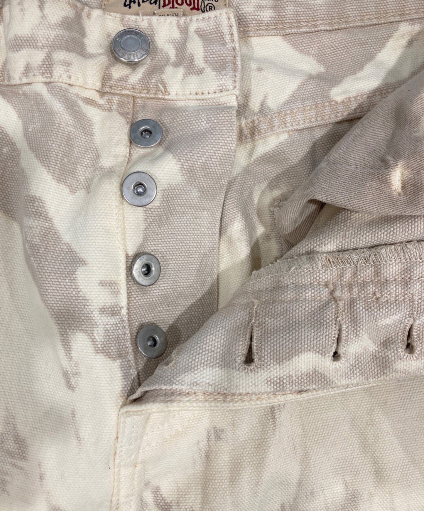 [Pre-owned] stussy Distressed Canvas Big Ol Jeans 116639