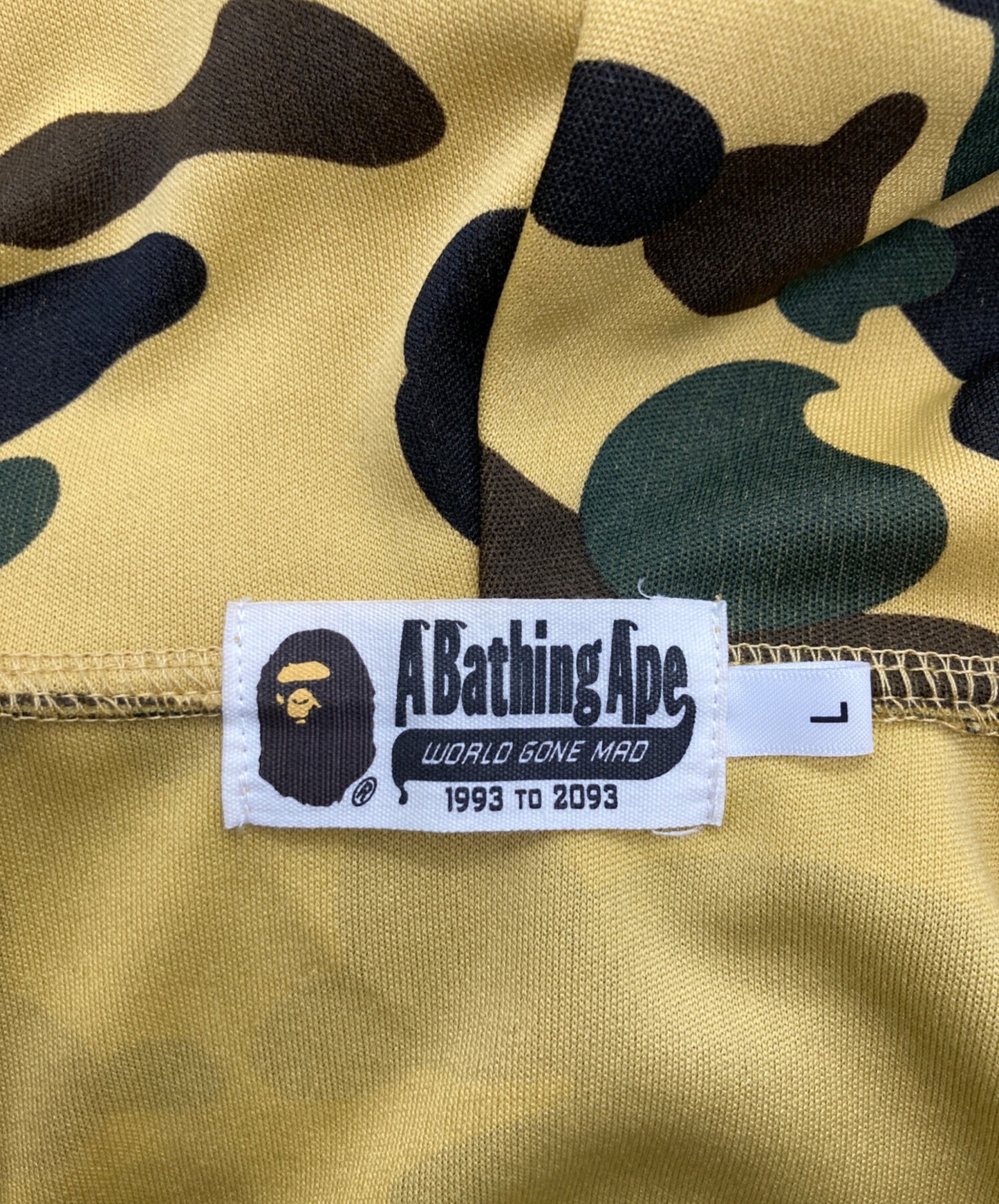 [Pre-owned] A BATHING APE 1st Camo Line Jersey Zip Hoodie 001zpe801002x