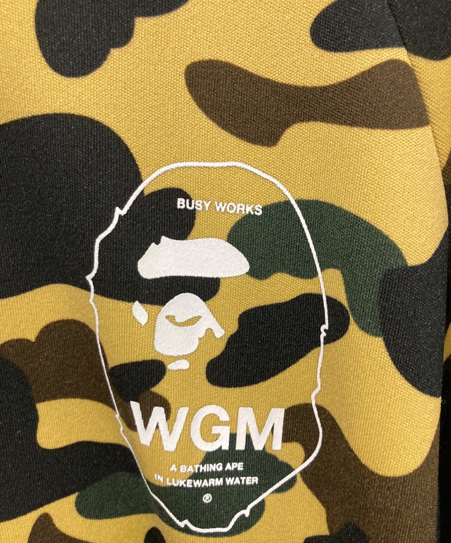 [Pre-owned] A BATHING APE 1st Camo Line Jersey Zip Hoodie 001zpe801002x