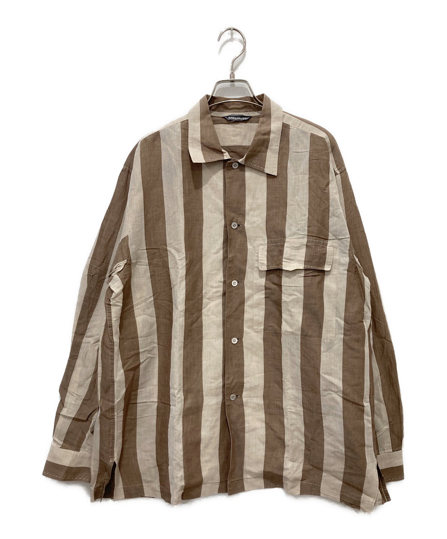 [Pre-owned] ISSEY MIYAKE MEN 80's long-sleeved striped shirt