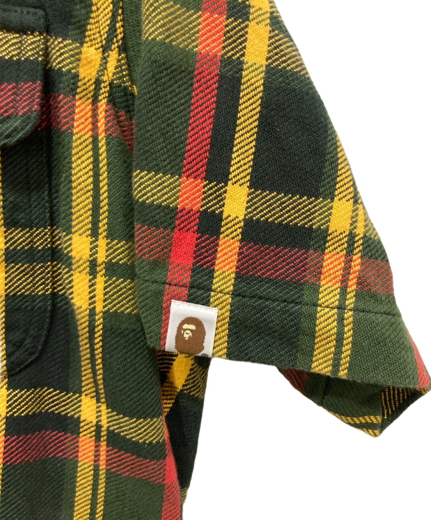 [Pre-owned] A BATHING APE Isetan Checkered Short-Sleeve Shirt