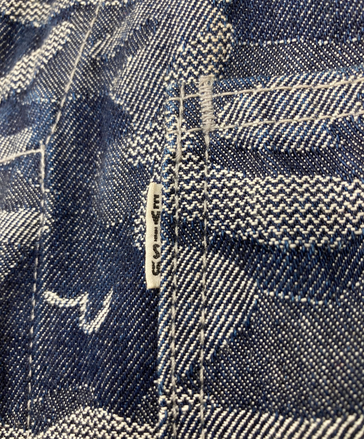 [Pre-owned] EVISU All-Over Print Denim Jumpsuit 1,200