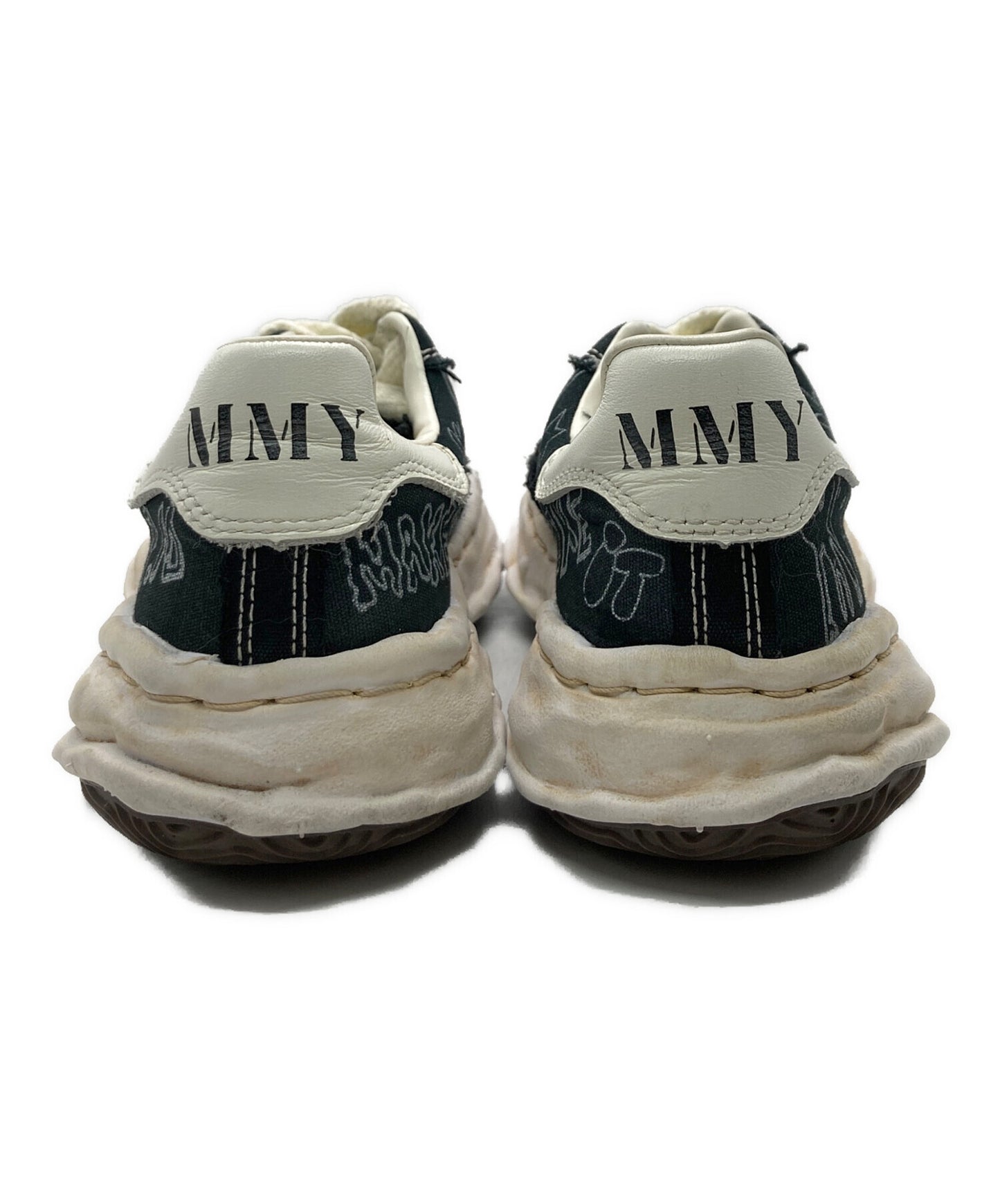 [Pre-owned] Maison MIHARA YASUHIRO Blakey Graffiti Printed Low A16FW730