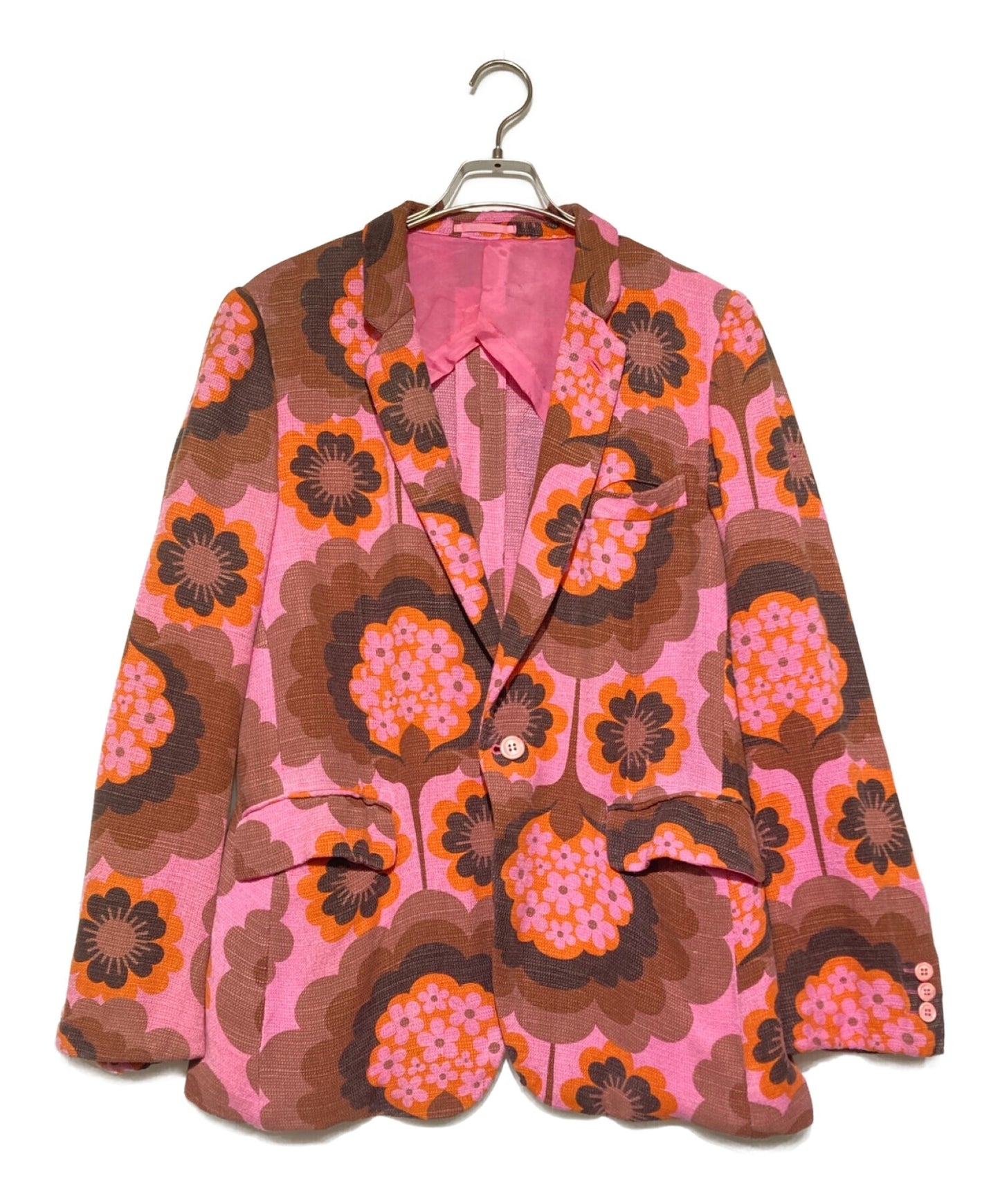 [Pre-owned] COMME des GARCONS HOMME PLUS 05SS Pink Panther Period Floral Tailored Jacket PO-J020