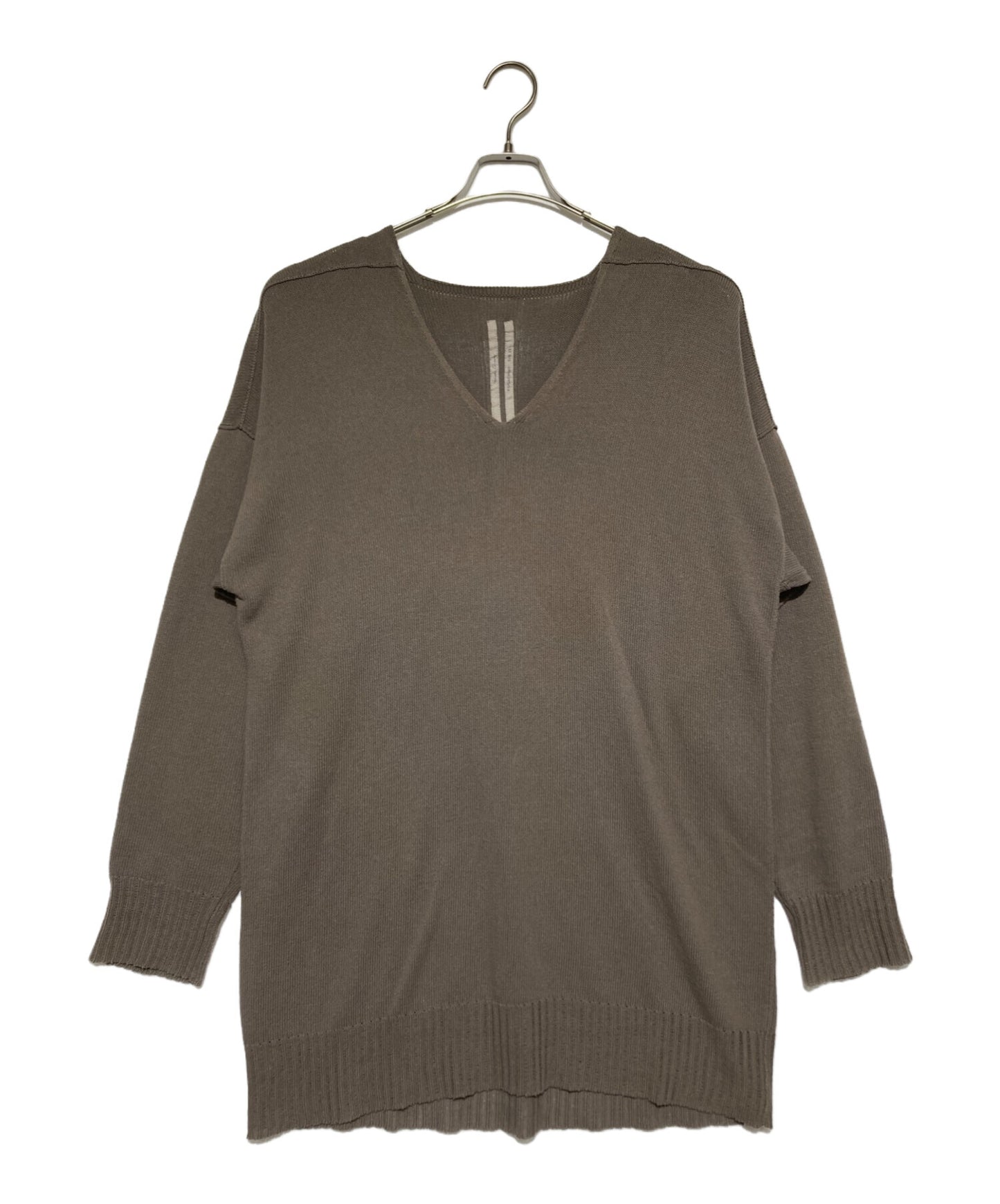 [Pre-owned] RICK OWENS 22SS V-neck knit RU01B1662-KCR