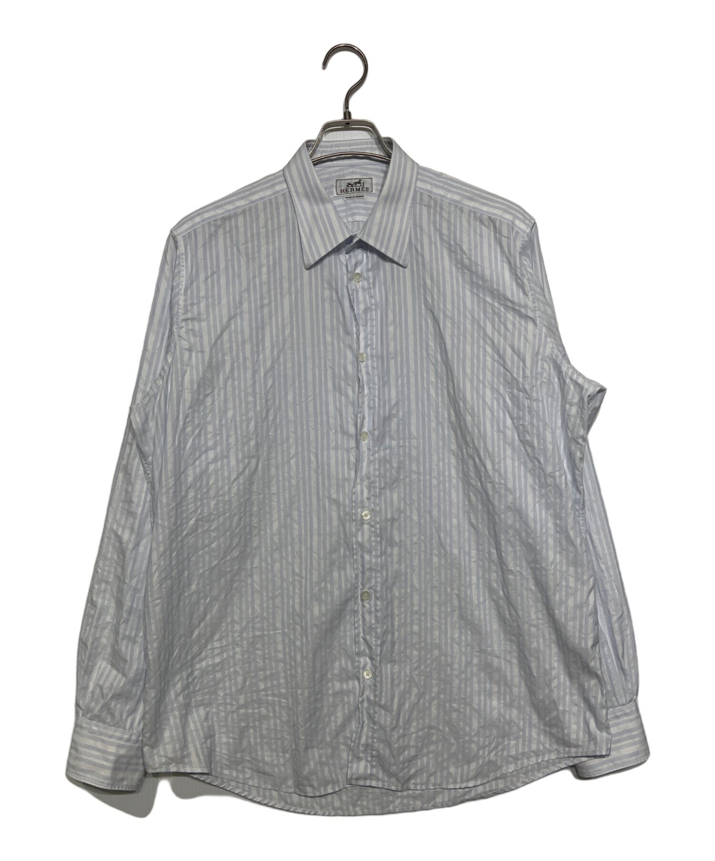 [Pre-owned] HERMES serie button stripe shirt