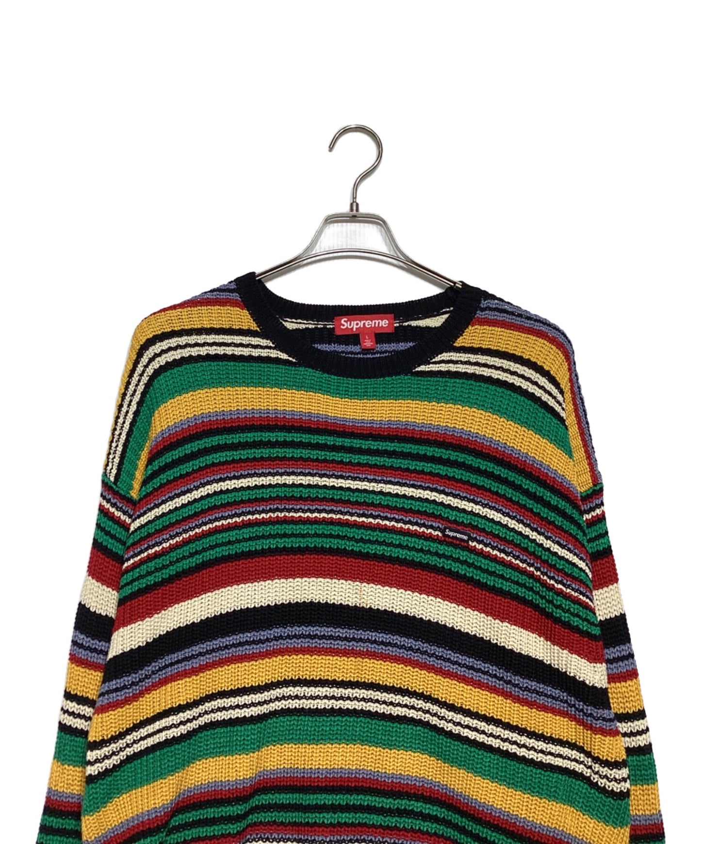 [Pre-owned] SUPREME Small Box Ribbed Sweater "Multi