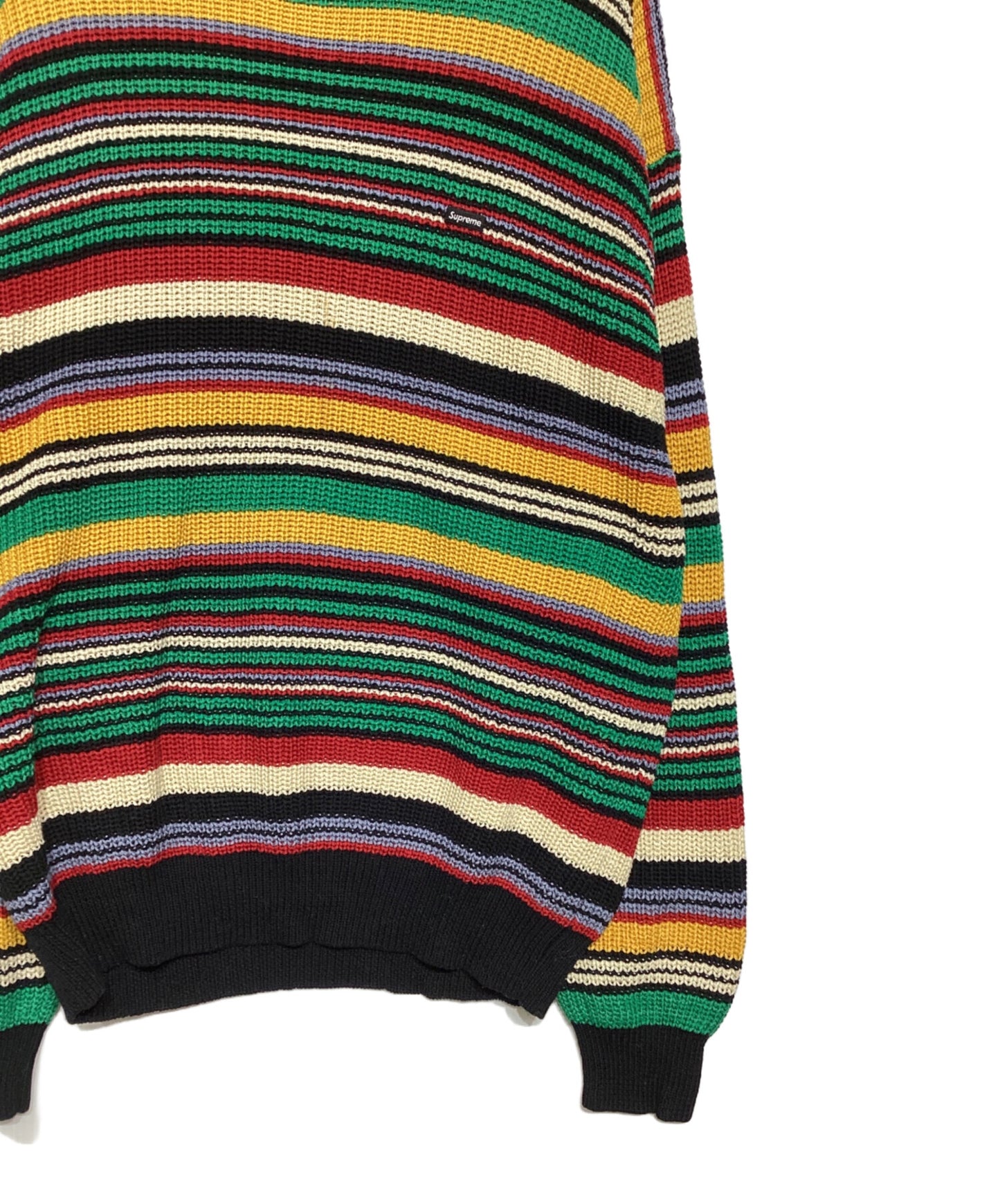 [Pre-owned] SUPREME Small Box Ribbed Sweater "Multi