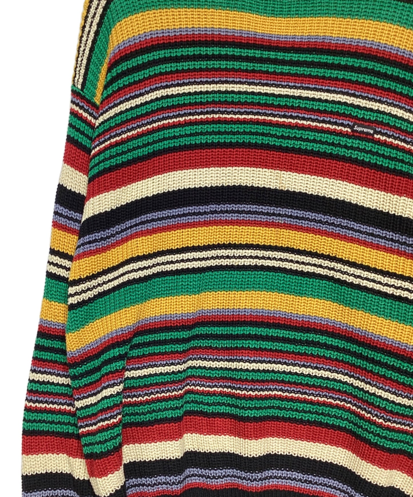 [Pre-owned] SUPREME Small Box Ribbed Sweater "Multi