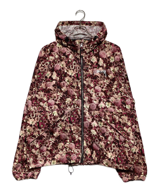 [Pre-owned] stussy Beach Shell Floral Nylon "Maroon 115728
