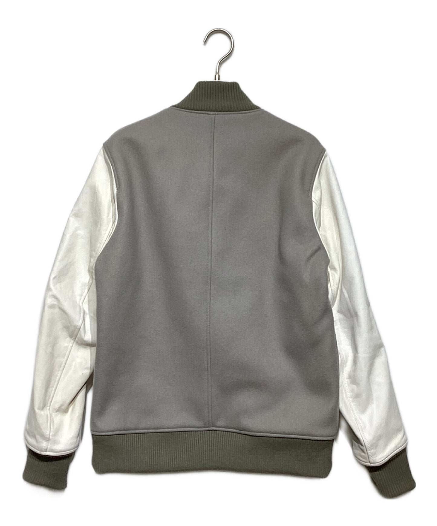 [Pre-owned] VISVIM Leather Sleeve Varsity Jacket