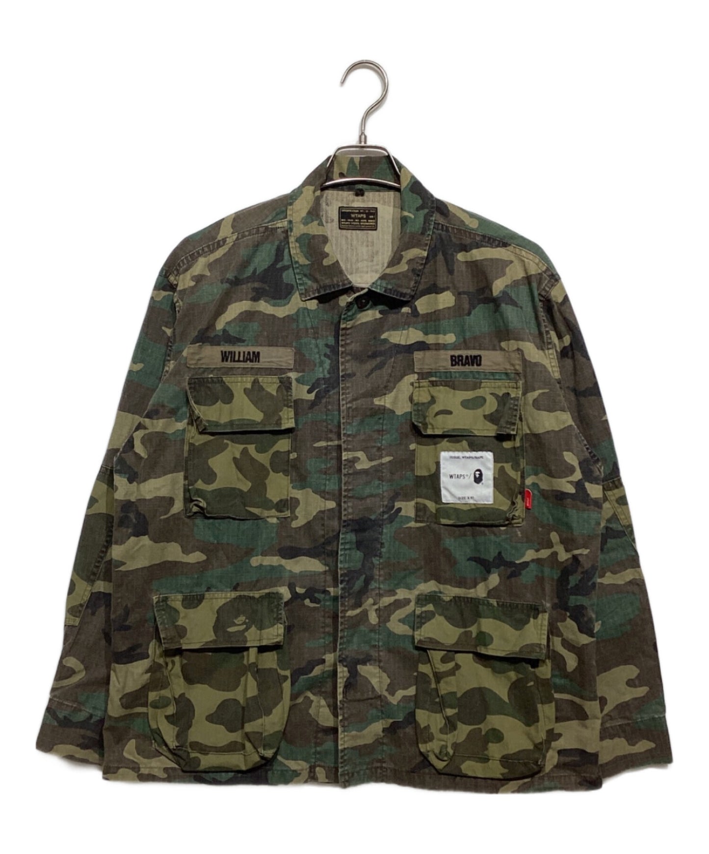 [Pre-owned] WTAPS JUNGLE LS SHIRT 172GWAPD-SHM01S