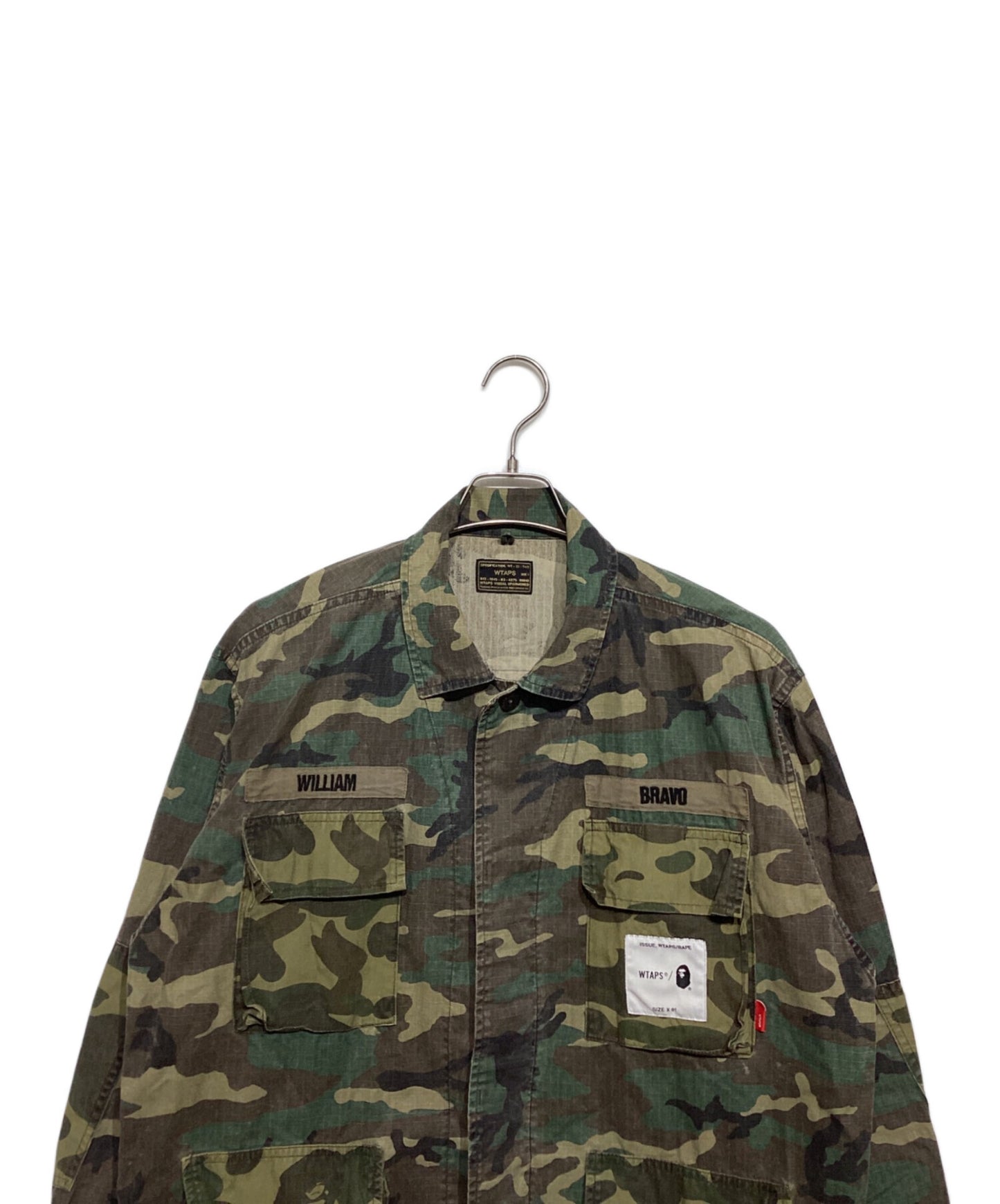 [Pre-owned] WTAPS JUNGLE LS SHIRT 172GWAPD-SHM01S