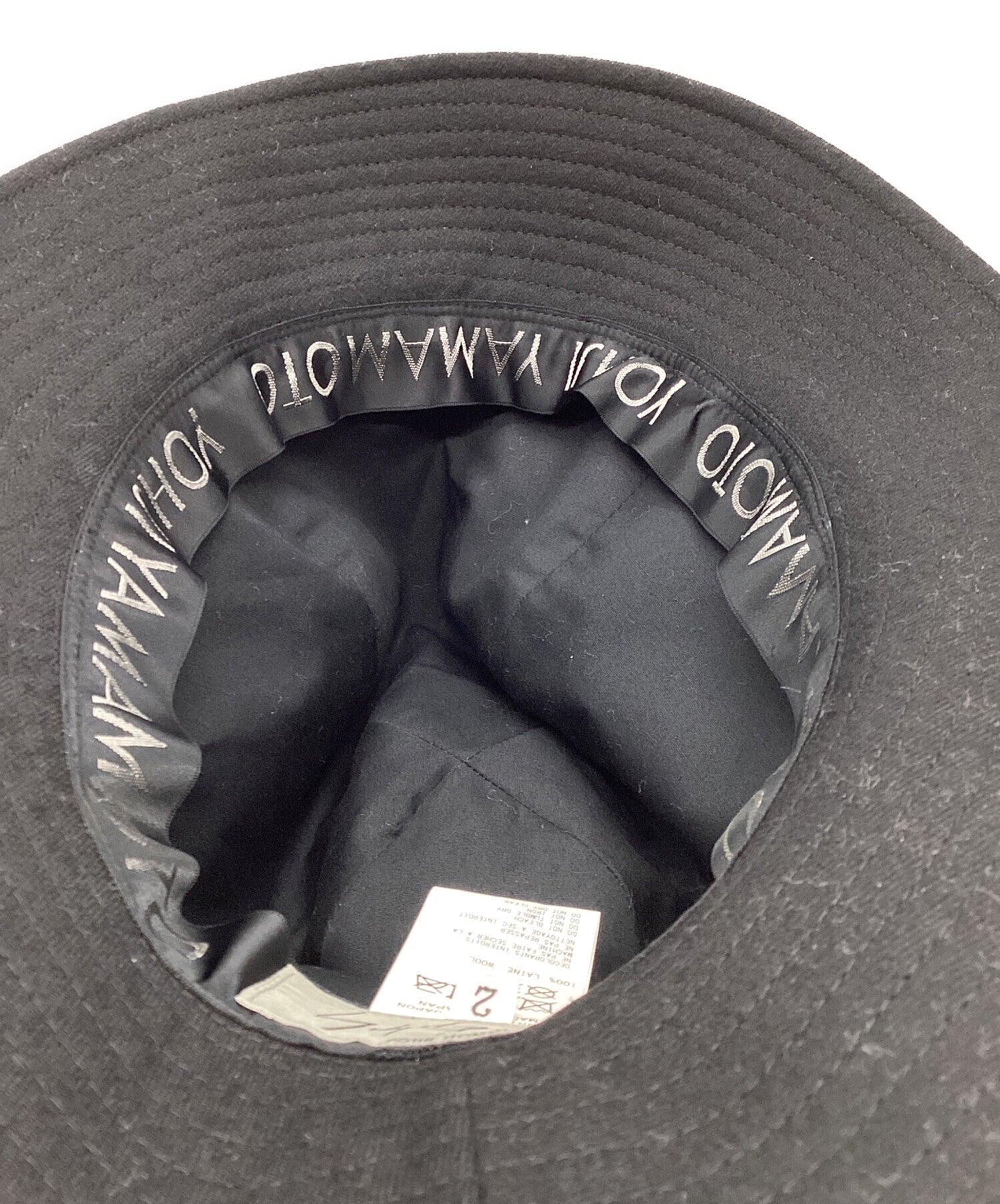 Yohji Yamamoto pour homme GABARDINE FEDORA HAT