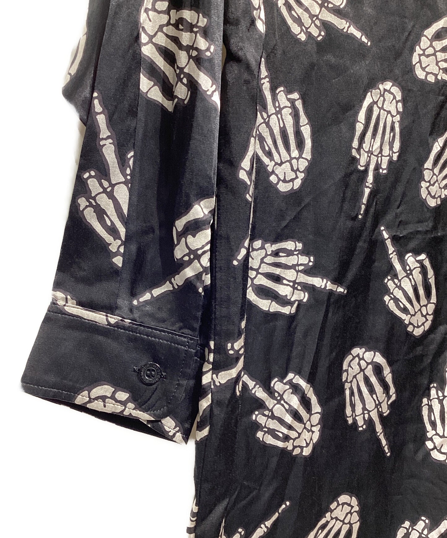 [Pre-owned] Hysteric Glamour MIDDLE FINGER pattern oversized shirt dress 01213AO05