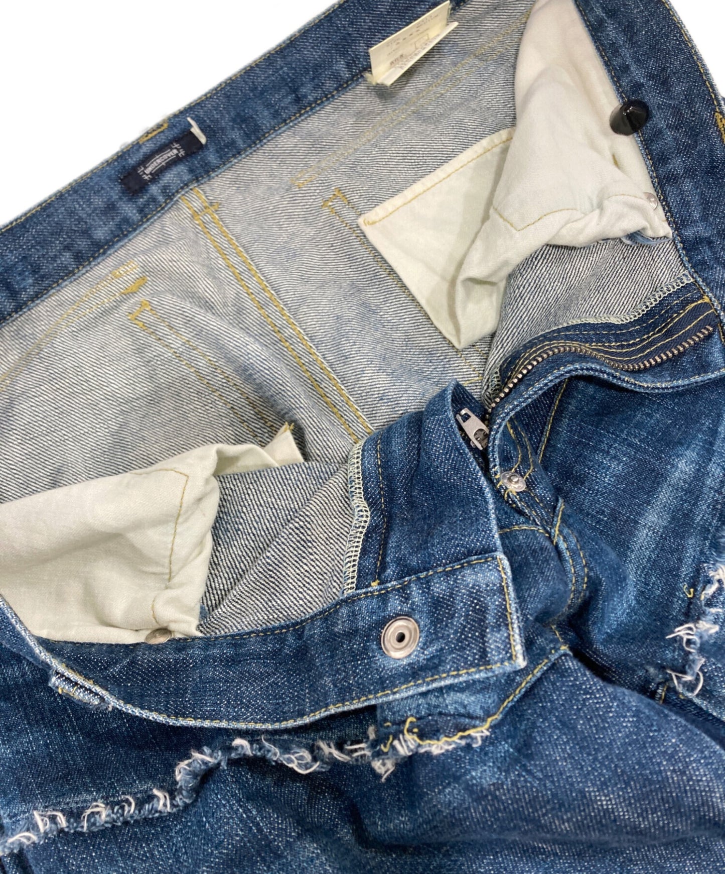 [Pre-owned] UNDERCOVER Damaged denim cargo pants S313 S313