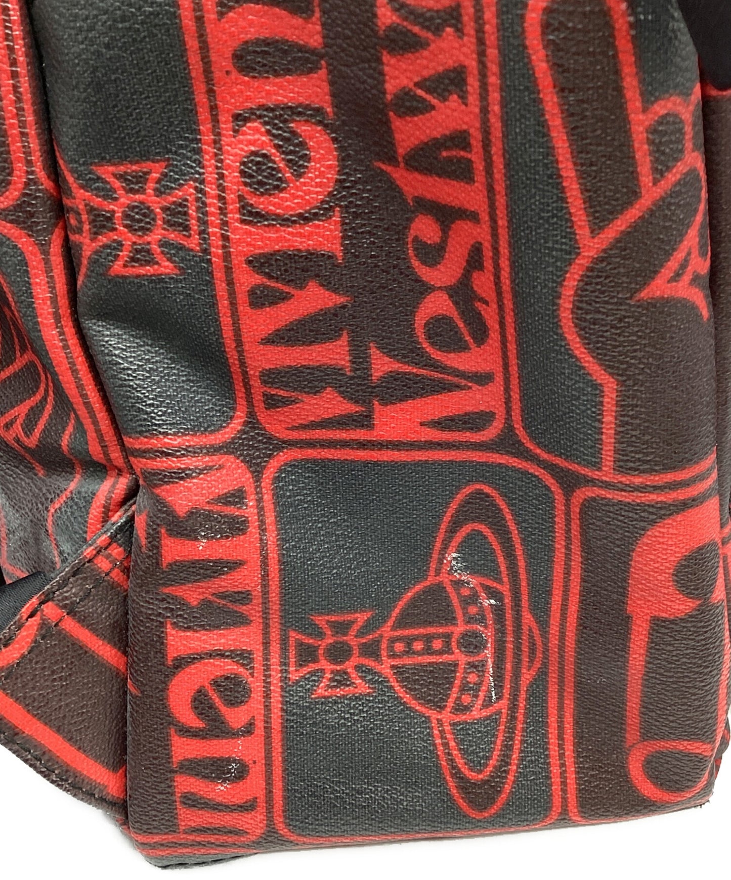 [Pre-owned] Vivienne Westwood PVC Orb Pattern Backpack