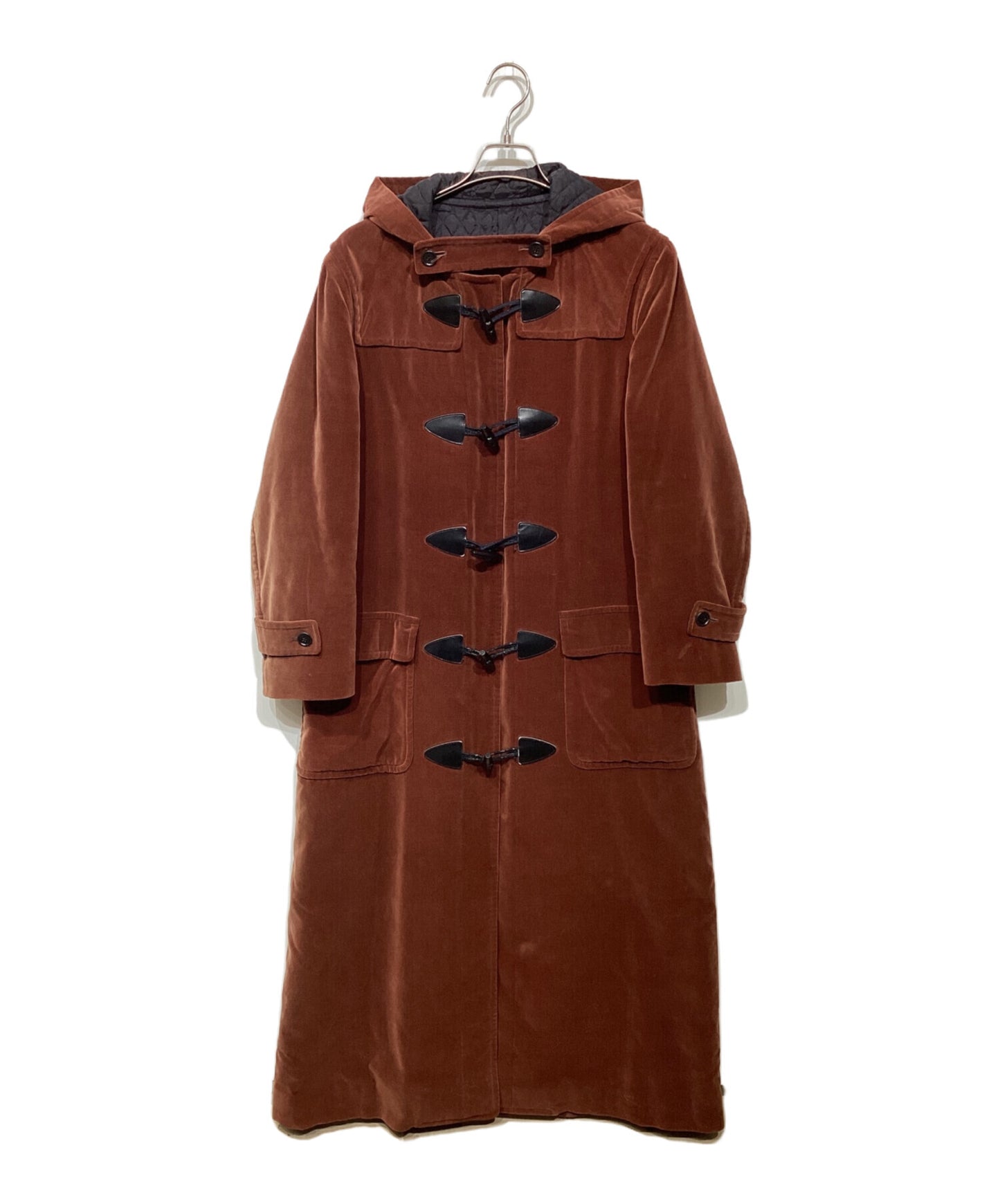 [Pre-owned] COMME des GARCONS HOMME PLUS  AD2001 Psyche Period Velour Long Duffle Coat PC-C002