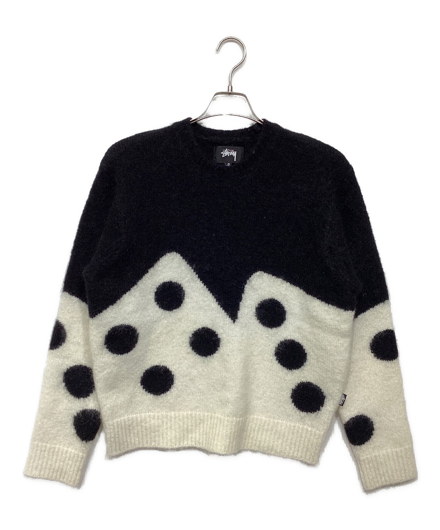 [Pre-owned] stussy DICE FUZZY CREW KNIT 117208