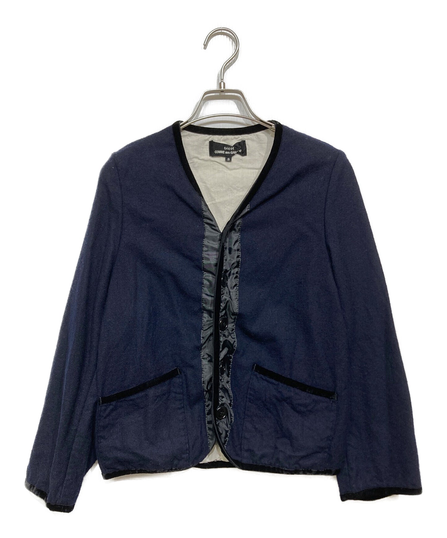 [Pre-owned] tricot COMME des GARCONS Velour-Piped Jacket TT-J007