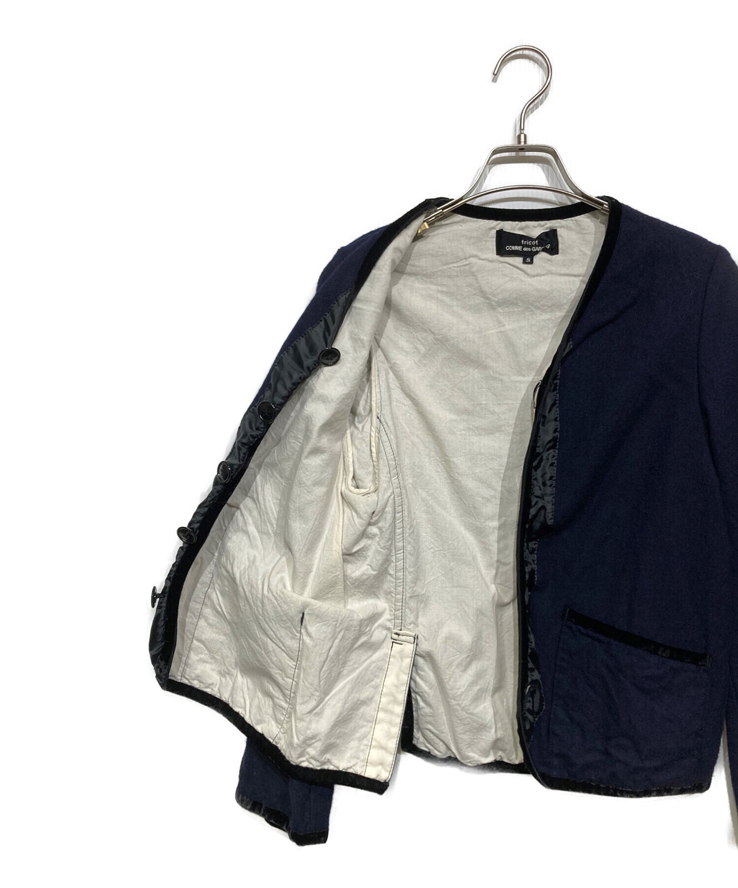 [Pre-owned] tricot COMME des GARCONS Velour-Piped Jacket TT-J007