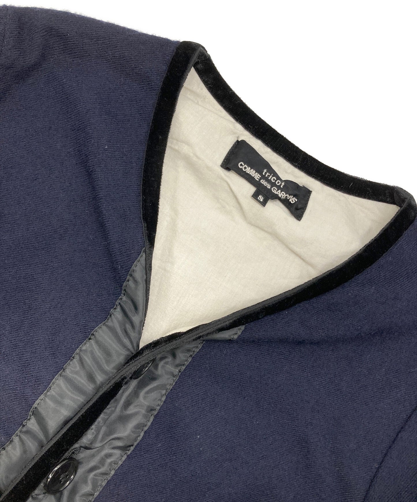 [Pre-owned] tricot COMME des GARCONS Velour-Piped Jacket TT-J007