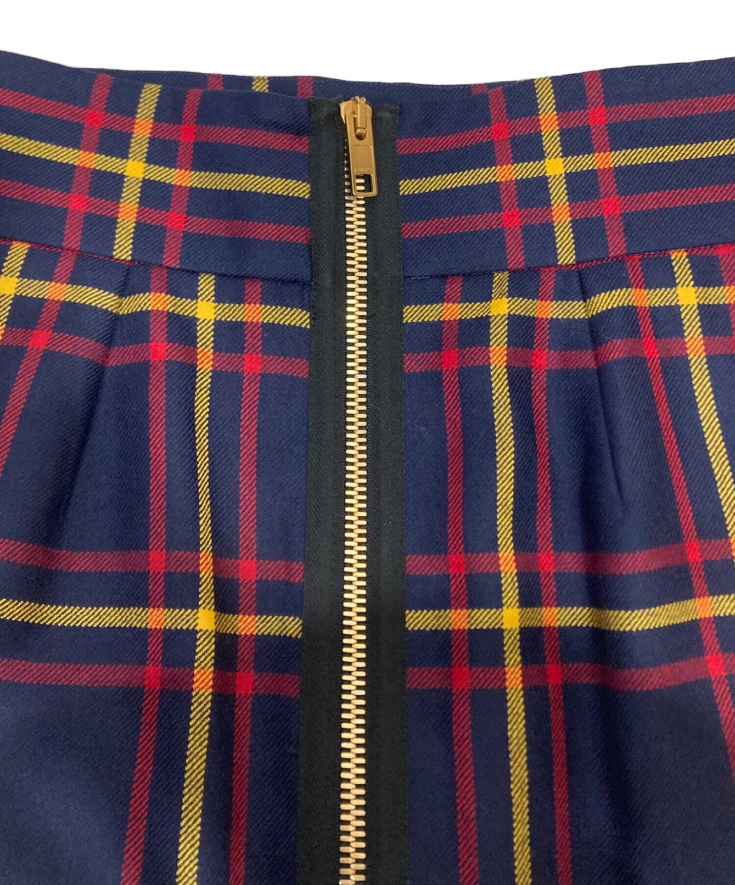 [Pre-owned] GUCCI Checkered Zip Skirt 711750 ZAKFU