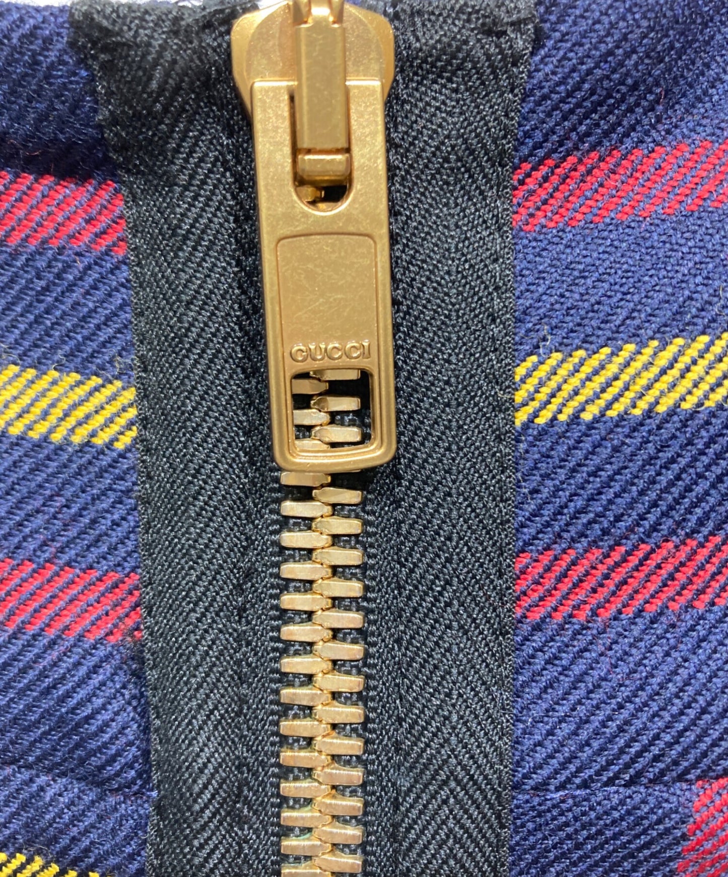 [Pre-owned] GUCCI Checkered Zip Skirt 711750 ZAKFU