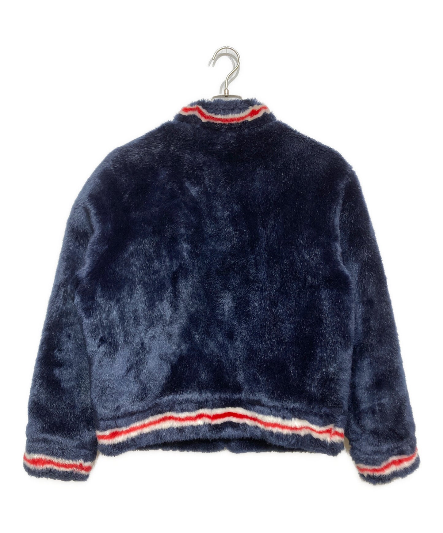 [Pre-owned] SUPREME Faux Fur Varsity Jacket