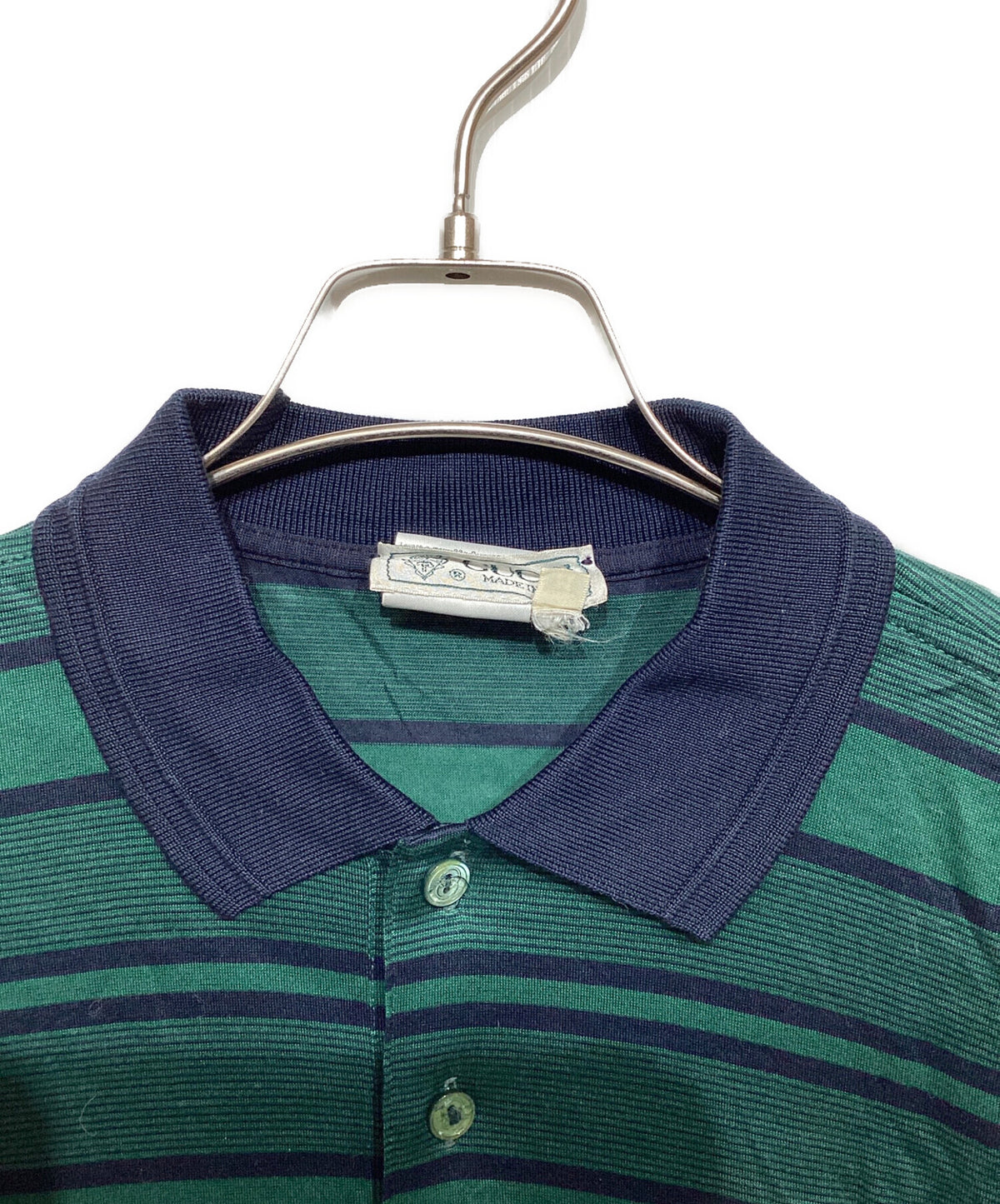 [Pre-owned] GUCCI Striped Polo Shirt