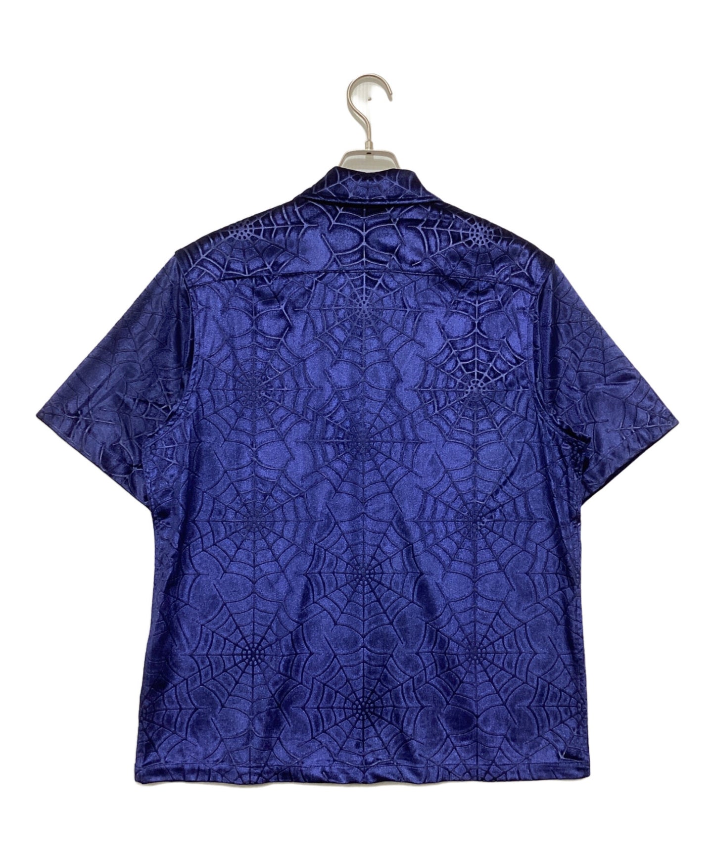 [Pre-owned] SUPREME 21AW Spider Web Velvet S/S Shirt