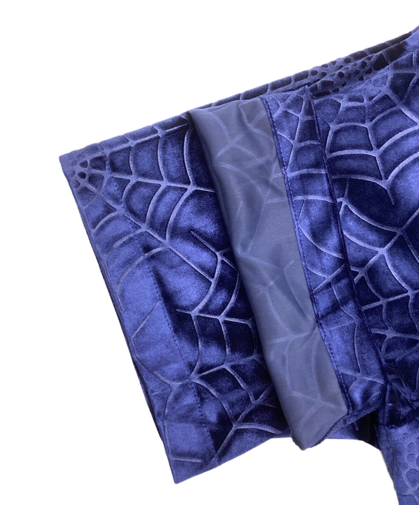 [Pre-owned] SUPREME 21AW Spider Web Velvet S/S Shirt